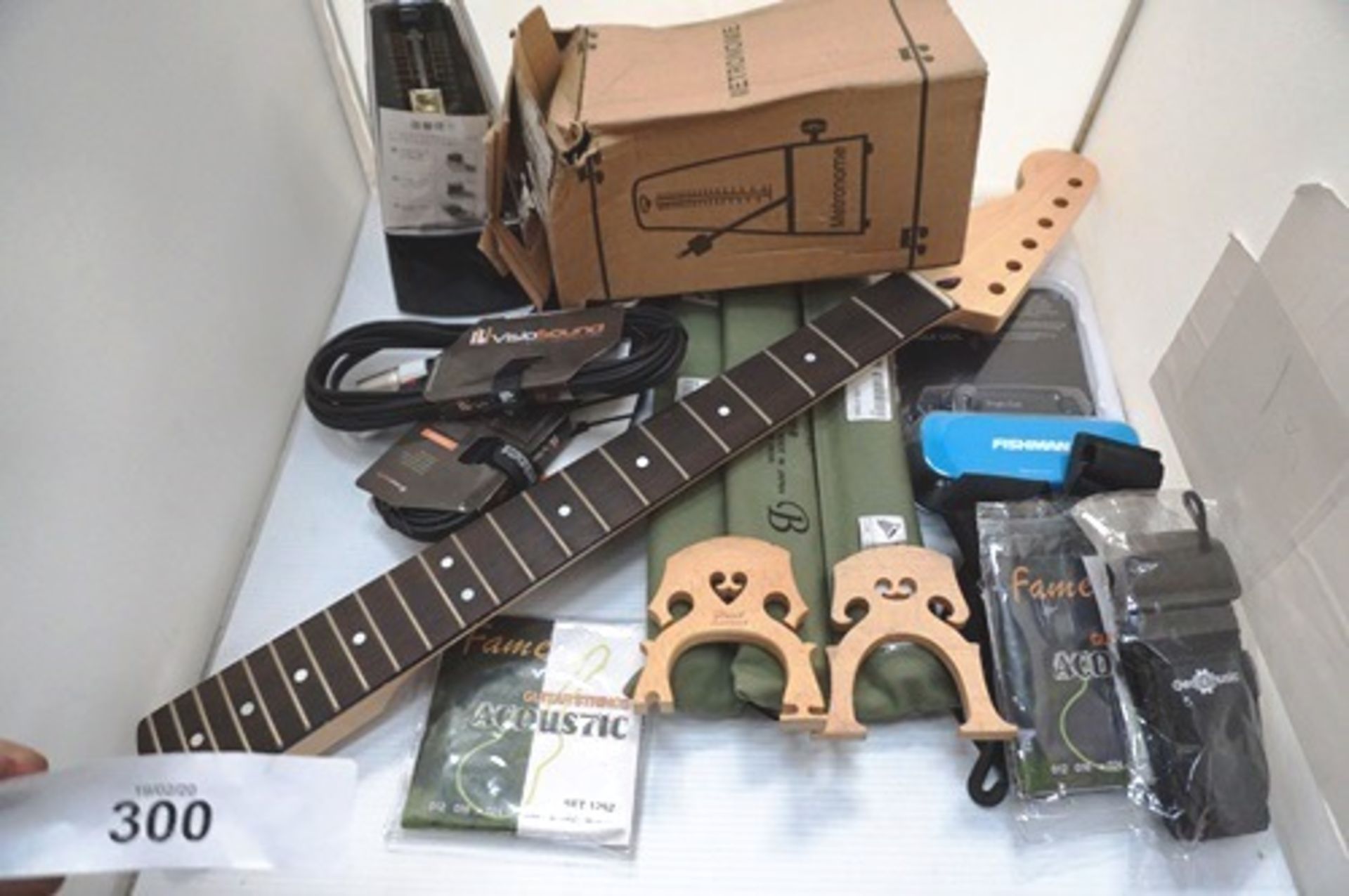 3 x Yamaha soprano recorders, together with an ID acoustic guitar pickup, electric guitar neck, - Image 2 of 2