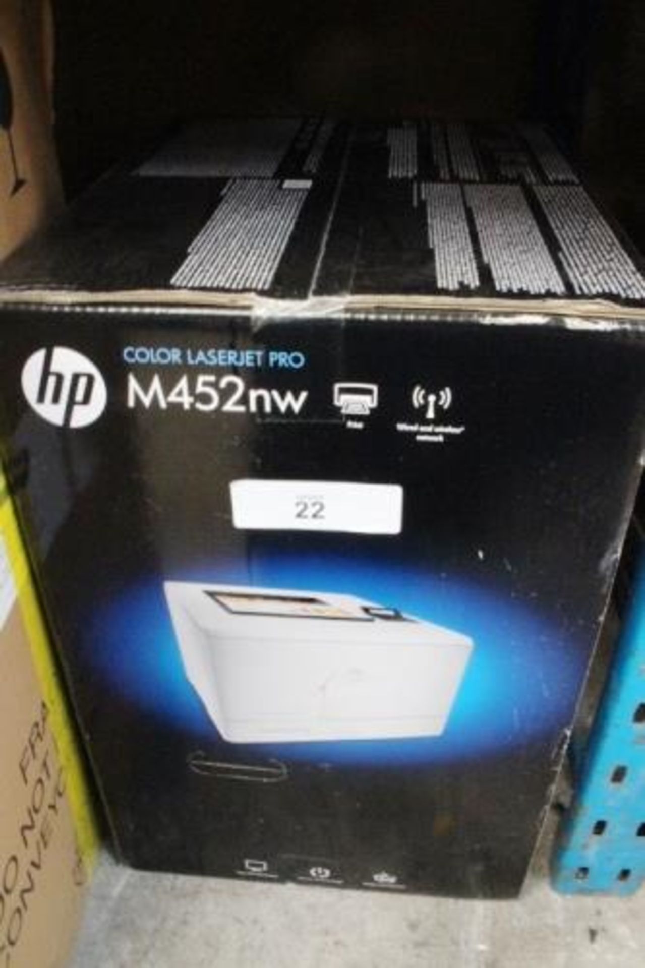 1 x HP Color LaserJet Pro printer, M452nw P.N. CF388A (esb2)