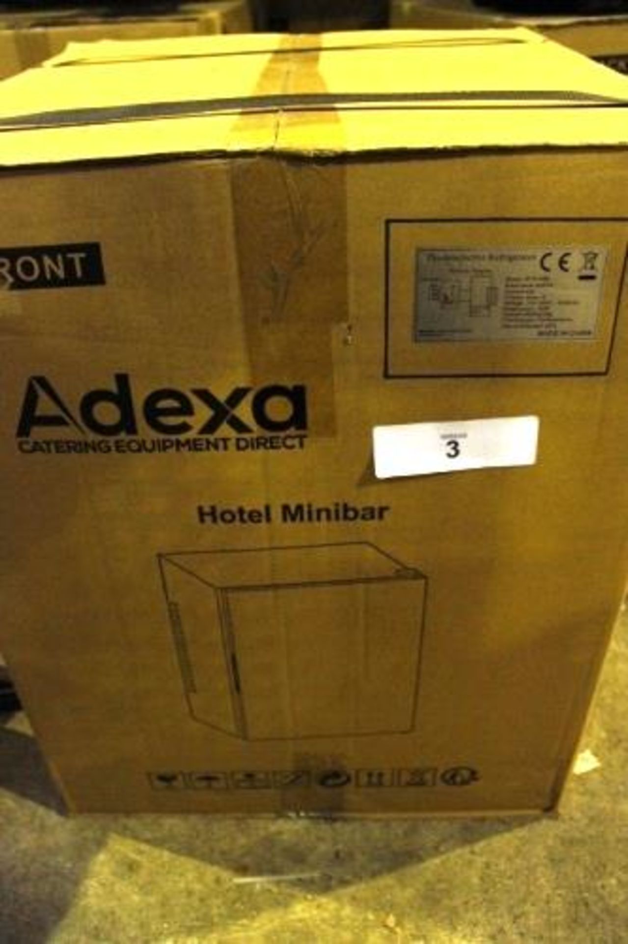 An Adexa No Noise 40ltr refrigerator/mini bar, model BCH-40B, RRP £119.00 - Sealed new in box (