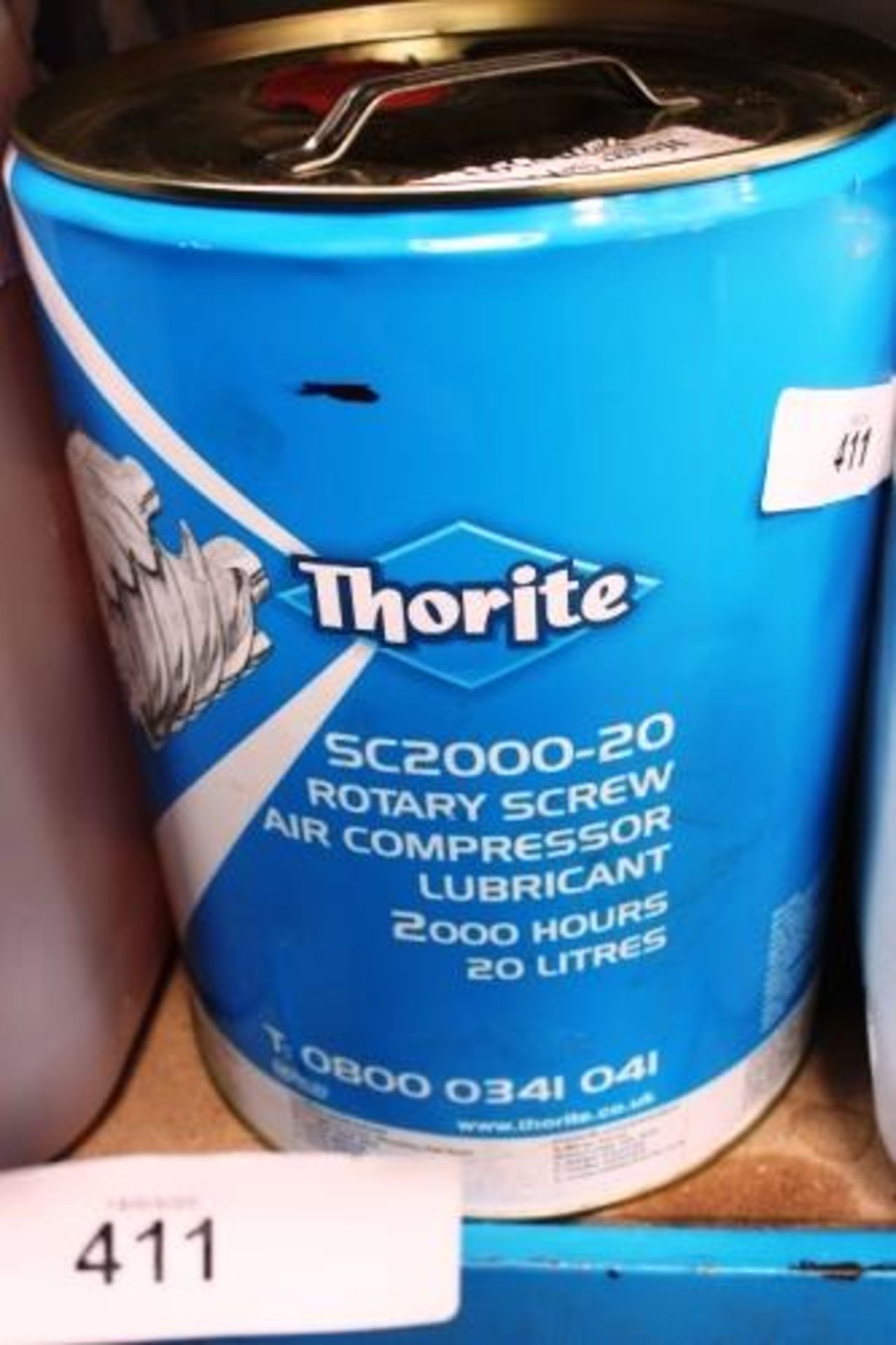 1 x 20ltr tin of Thorite SC2000-20 rotary screw air compressor lubricant - Sealed new (GS11)