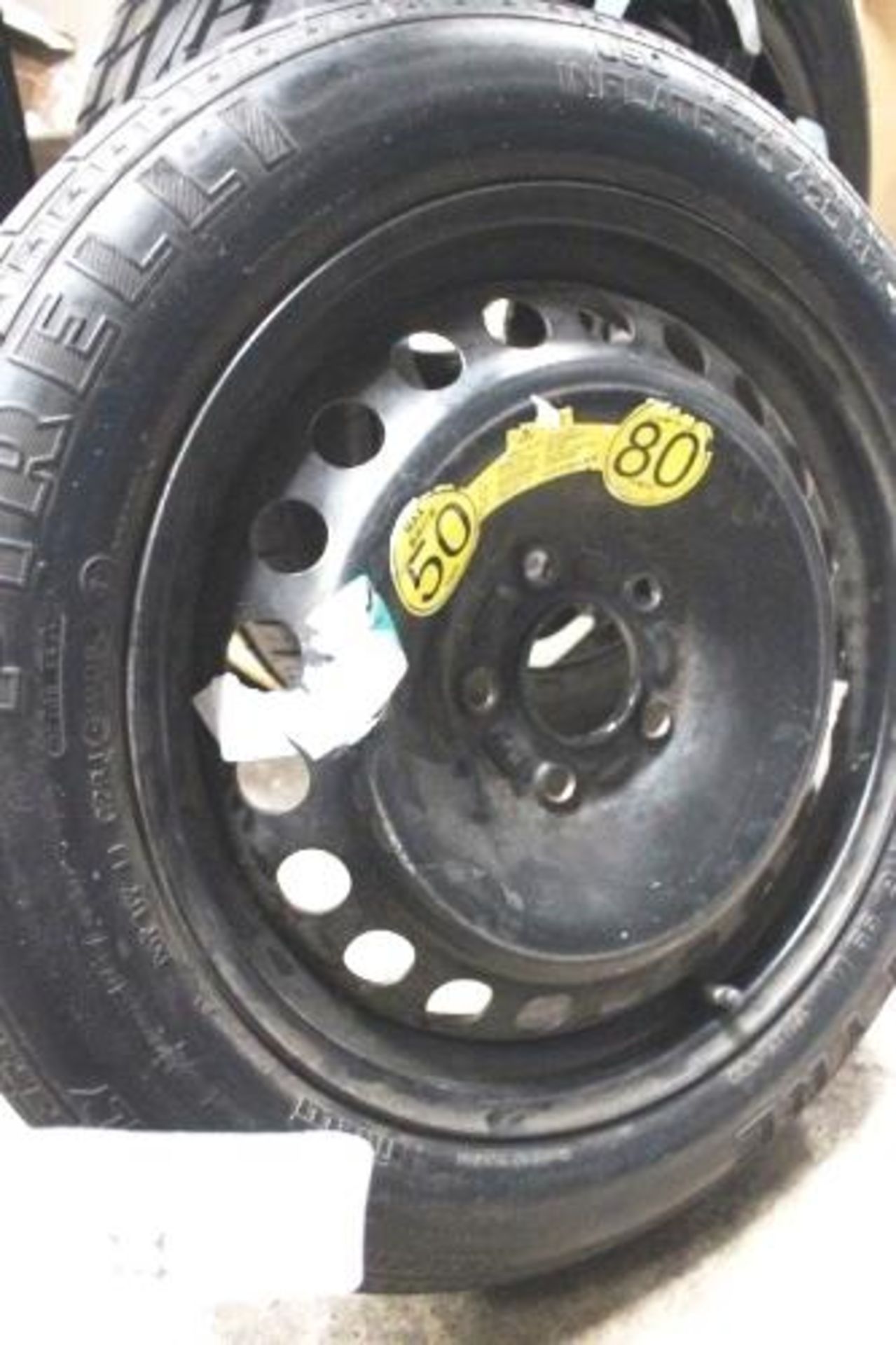 Pirelli spare tyre, 125/85R16 fitted steel 5 stud hub - Second-hand (GS4)