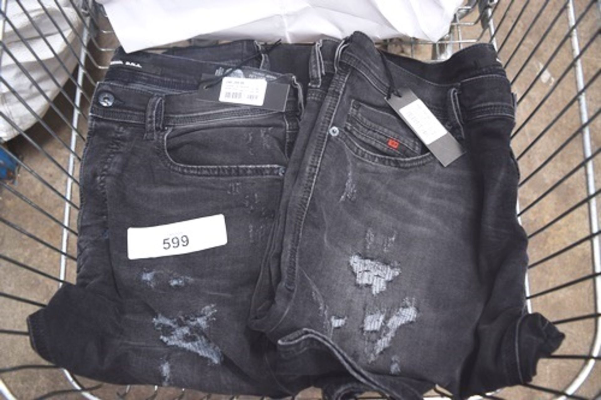 2 x pairs Diesel jeans comprising 1 x Tepphar size W36/L32 and 1 x Tepphar size W31/L32 - New (