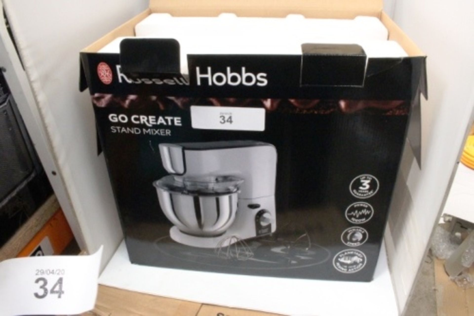 A Russell Hobbs Go Create stand food mixer, model 25930 - Sealed new in box (ES2)