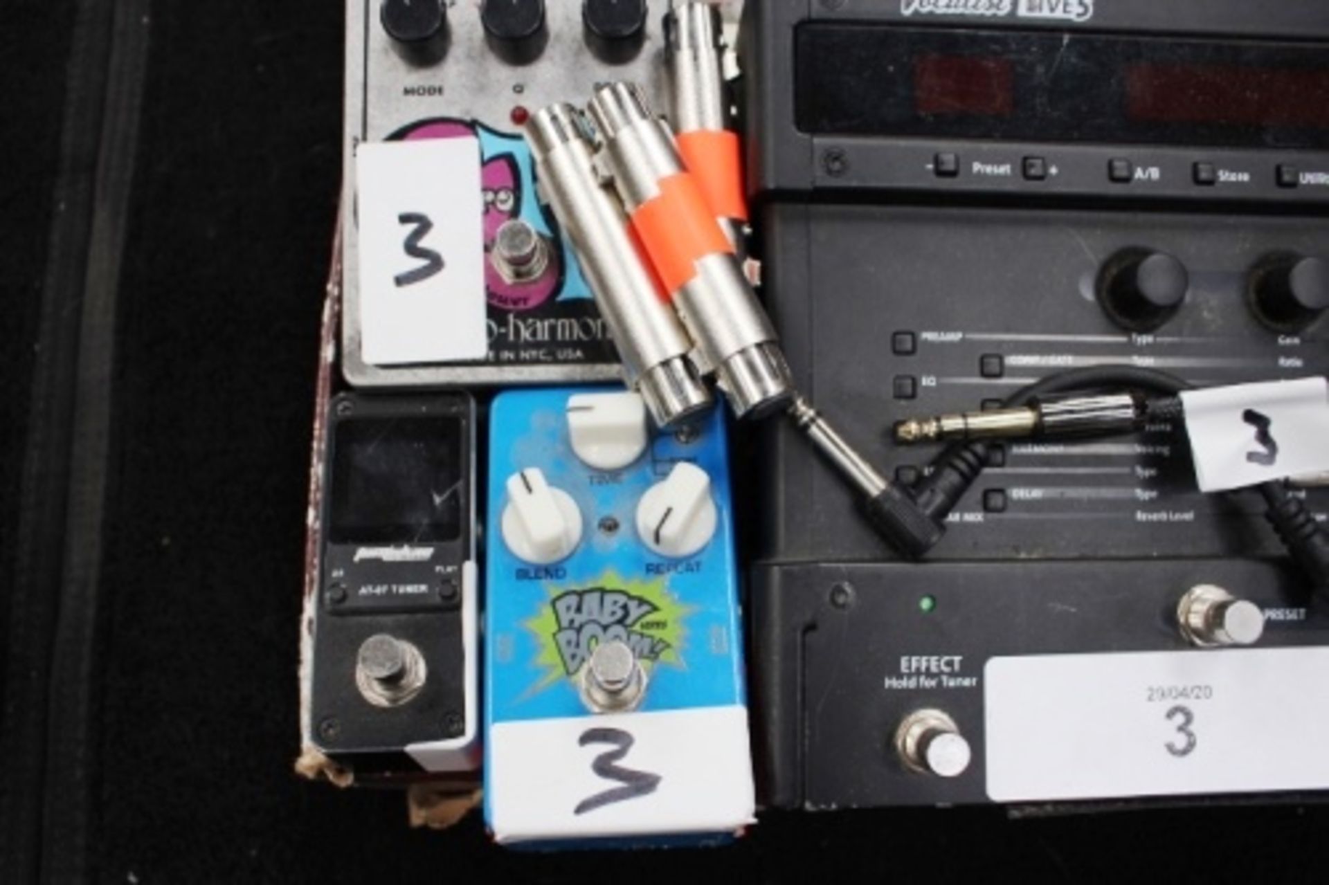 A quantity of music effect pedals including Vocalist Live 5, Morley Passive Volume, Wah PWA-SS, - Image 2 of 4