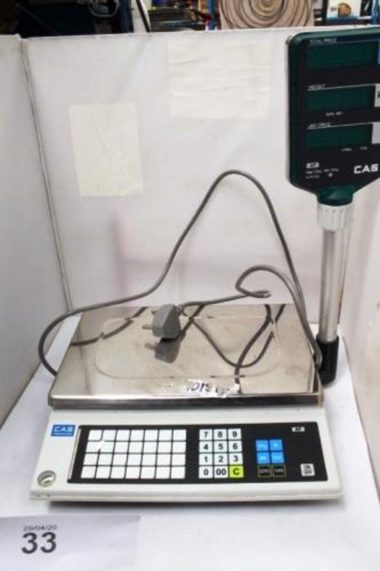 Cas electronic computing scale, model AP-1, 15kg capacity, 220/240V and a Swan stainless steel 10ltr - Image 3 of 4