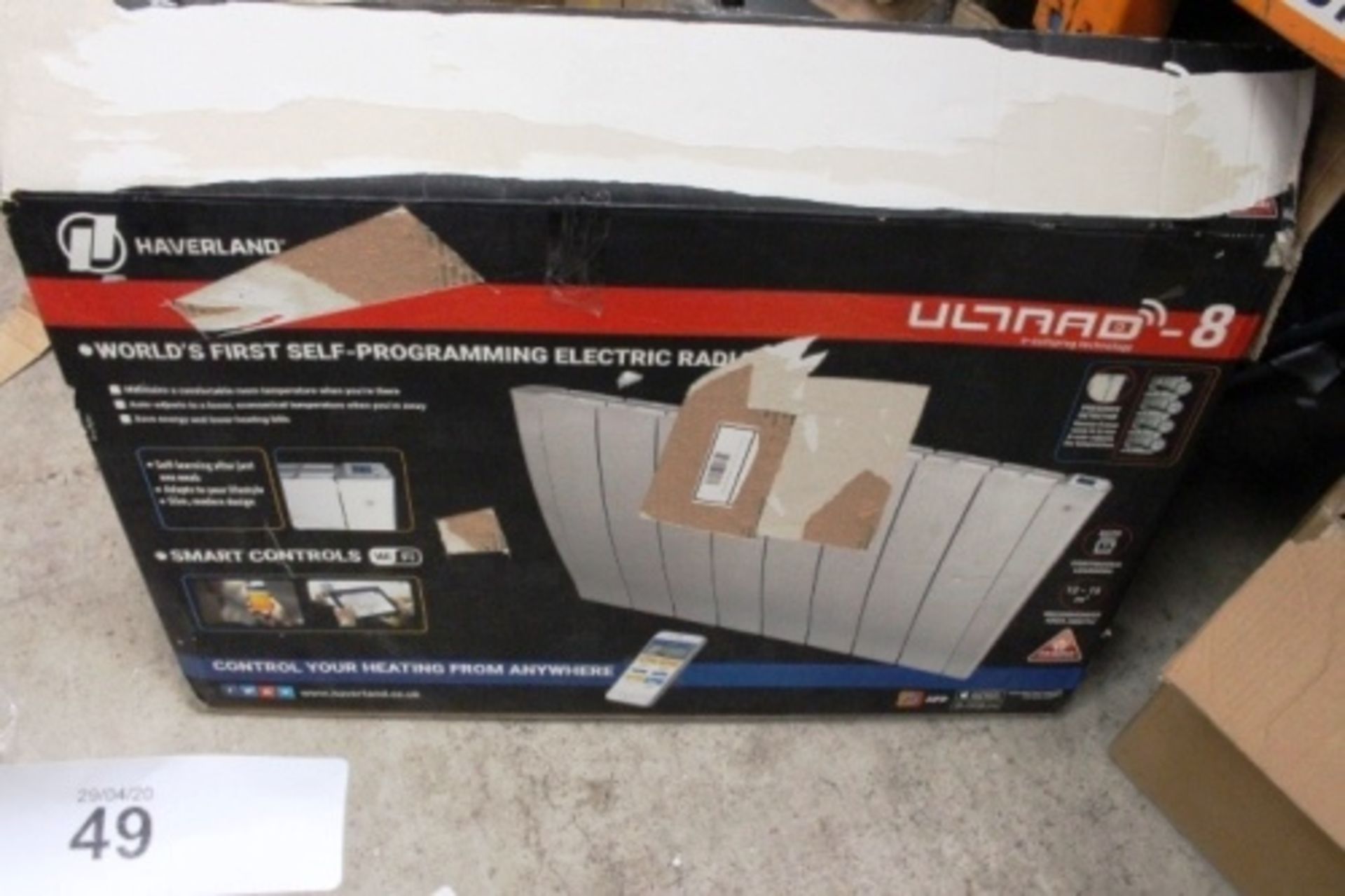 A Haverland self-programming electric radiator, ULTRAD-8, 1250W - New, untested (ES2)