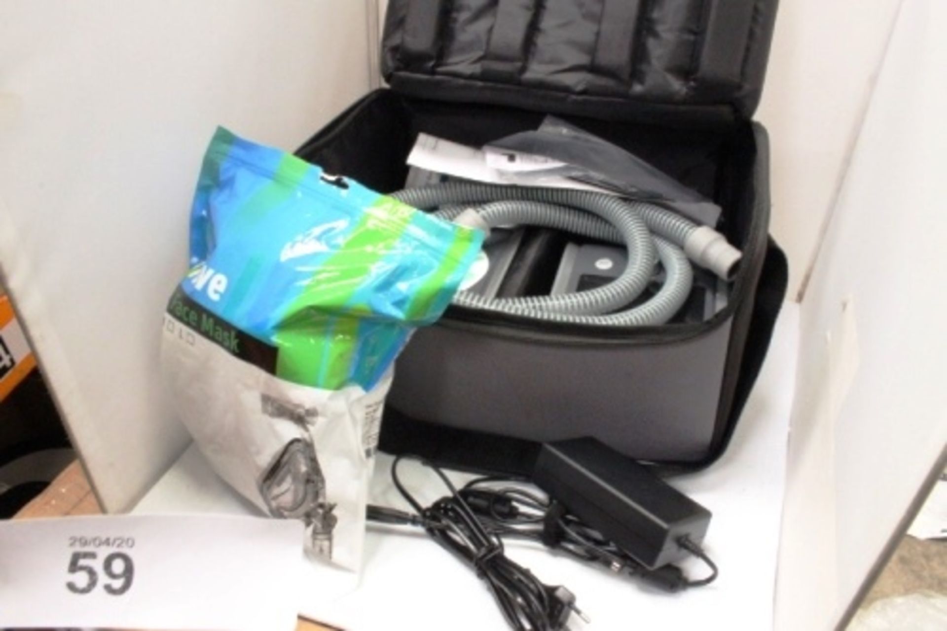 BMC nebuliser, model E-20c-h-o, with accessories and in carrier bag - Appears new, untested (esb6)