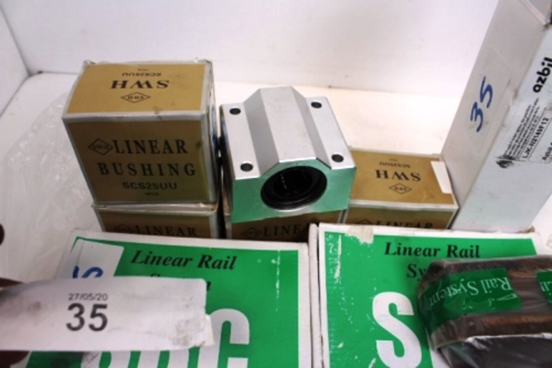 2 x SBC linear rail bearing, Ref: SBI25FL, together with 4 x SWH linear bushing Ref: SC525UU and 1 x - Image 2 of 3