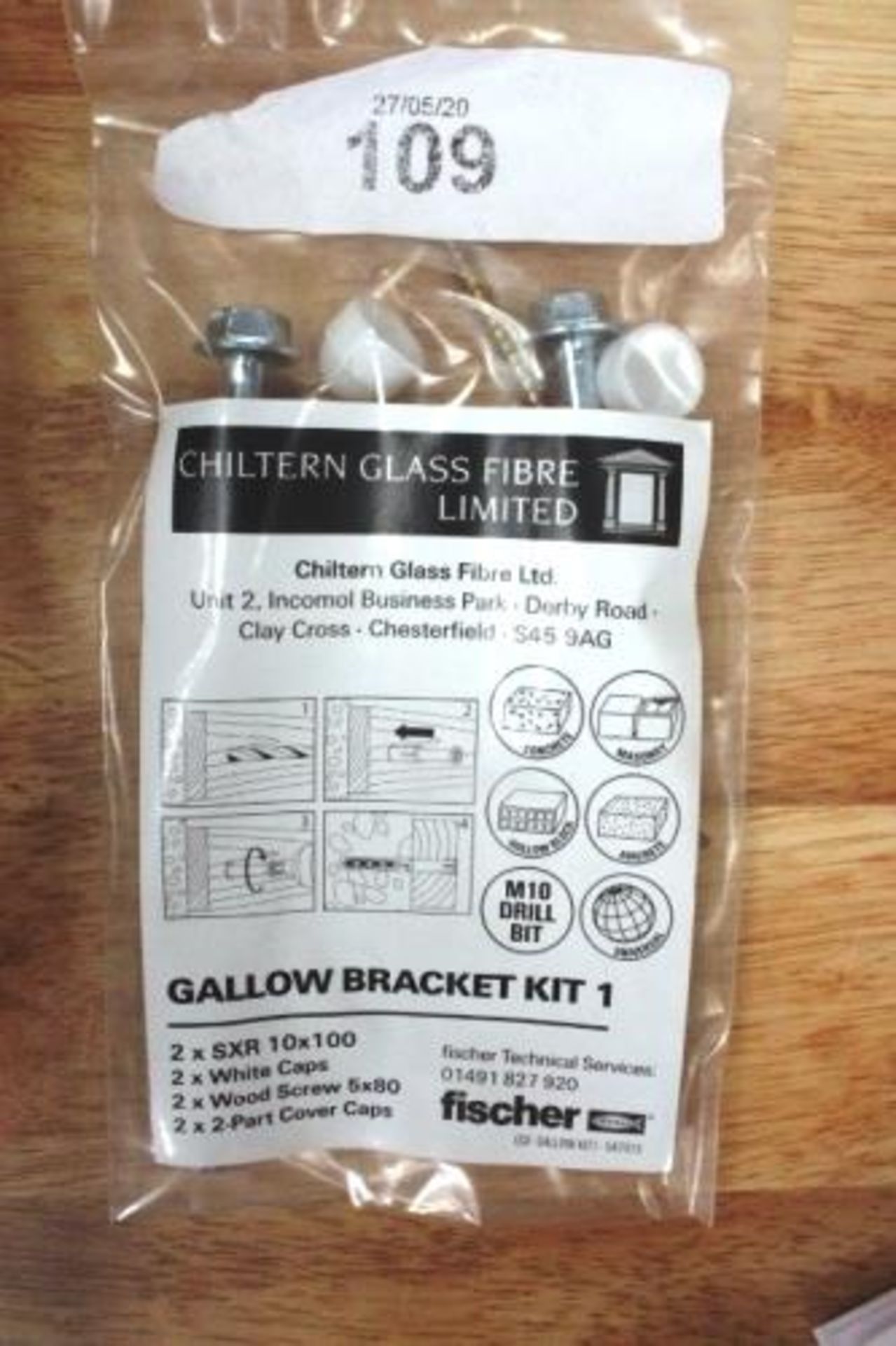 200 x Bravoll 60/5-20 green EIM washers together with 40 x Fischer Gallo bracket Kit1 - New (TC8) - Image 3 of 3