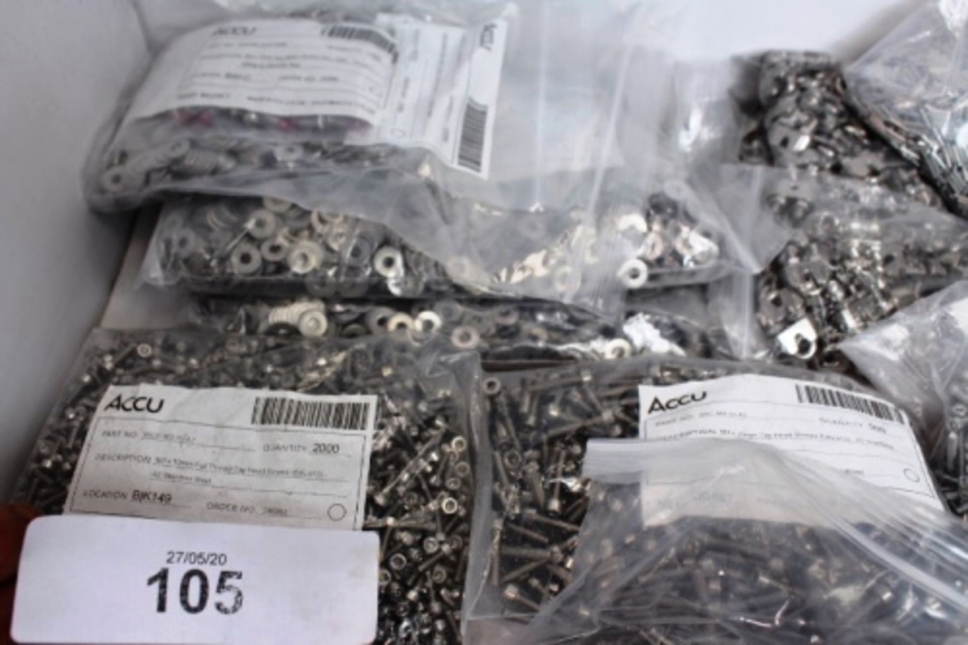 A quantity of machine screws including M3 x 10mm stainless cap head, M4 x 20mm stainless cap head, - Image 2 of 3