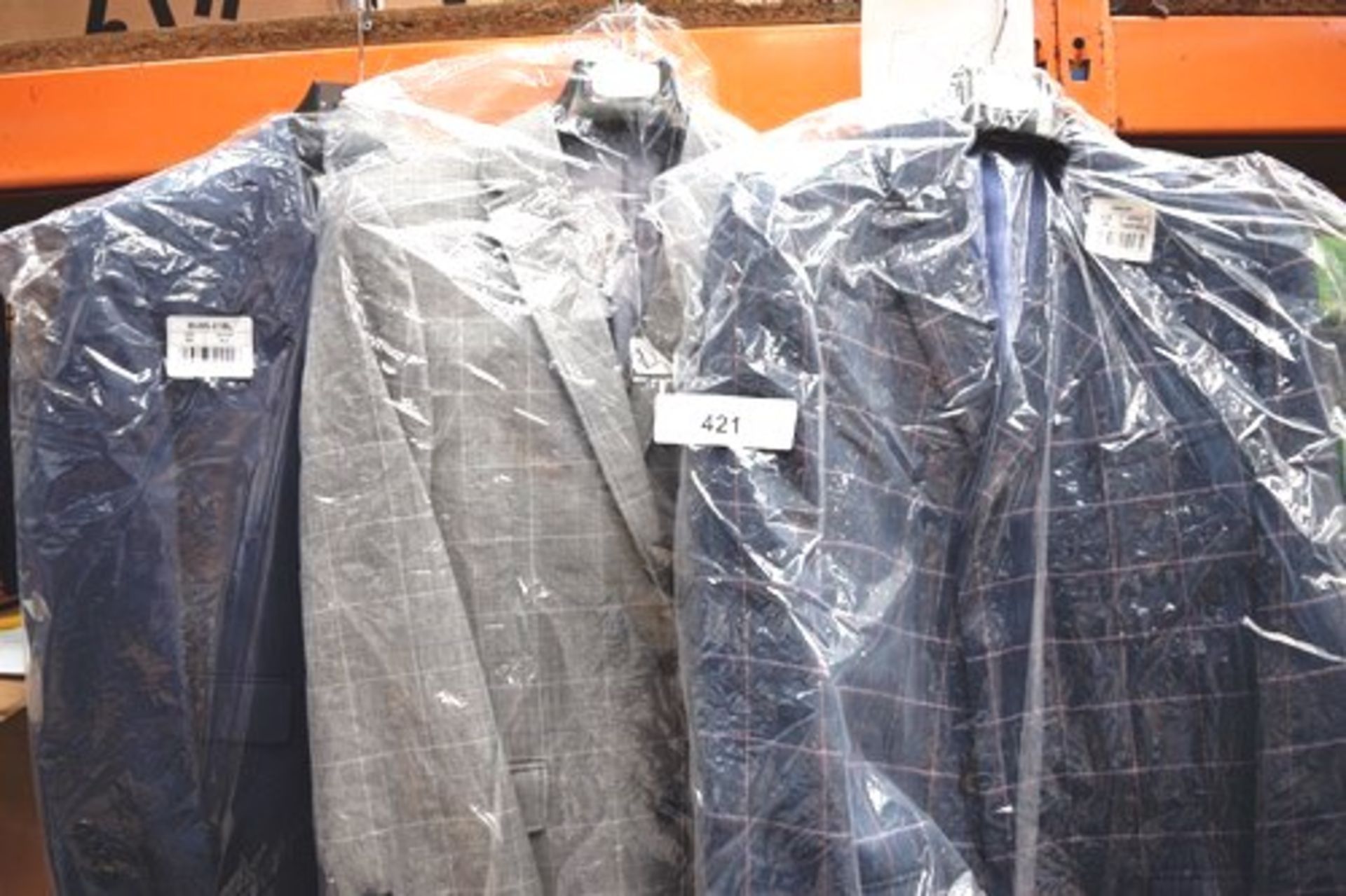 3 x Samuel Windsor men's coat/jackets, comprising 1 x linen suit jacket, size 38S, 1 x summer