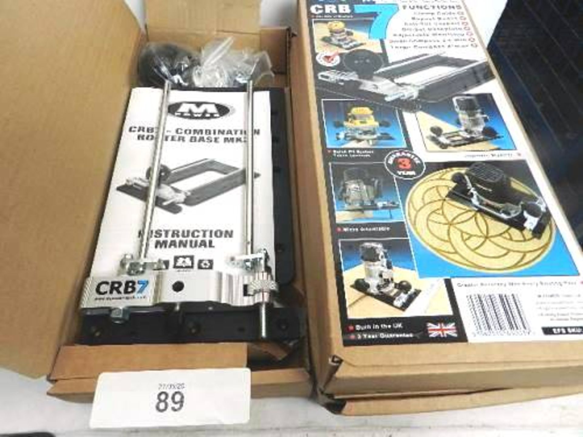 3 x M-Power CRB7 combination router bases - Sealed new (TC6)