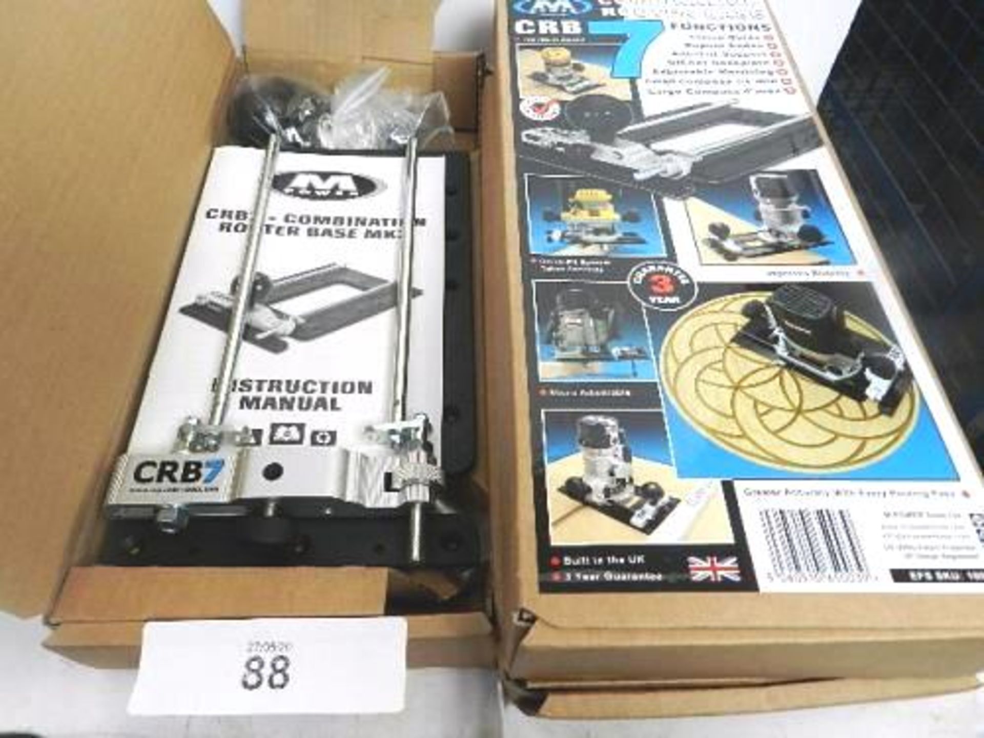 3 x M-Power CRB7 combination router bases - Sealed new (TC6)