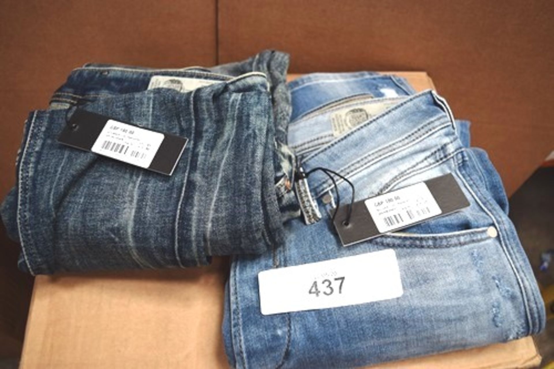 2 x pairs of Diesel jeans comprising 1 x pair Belther size W28/L32 and 1 x pair Sleenker size W30/