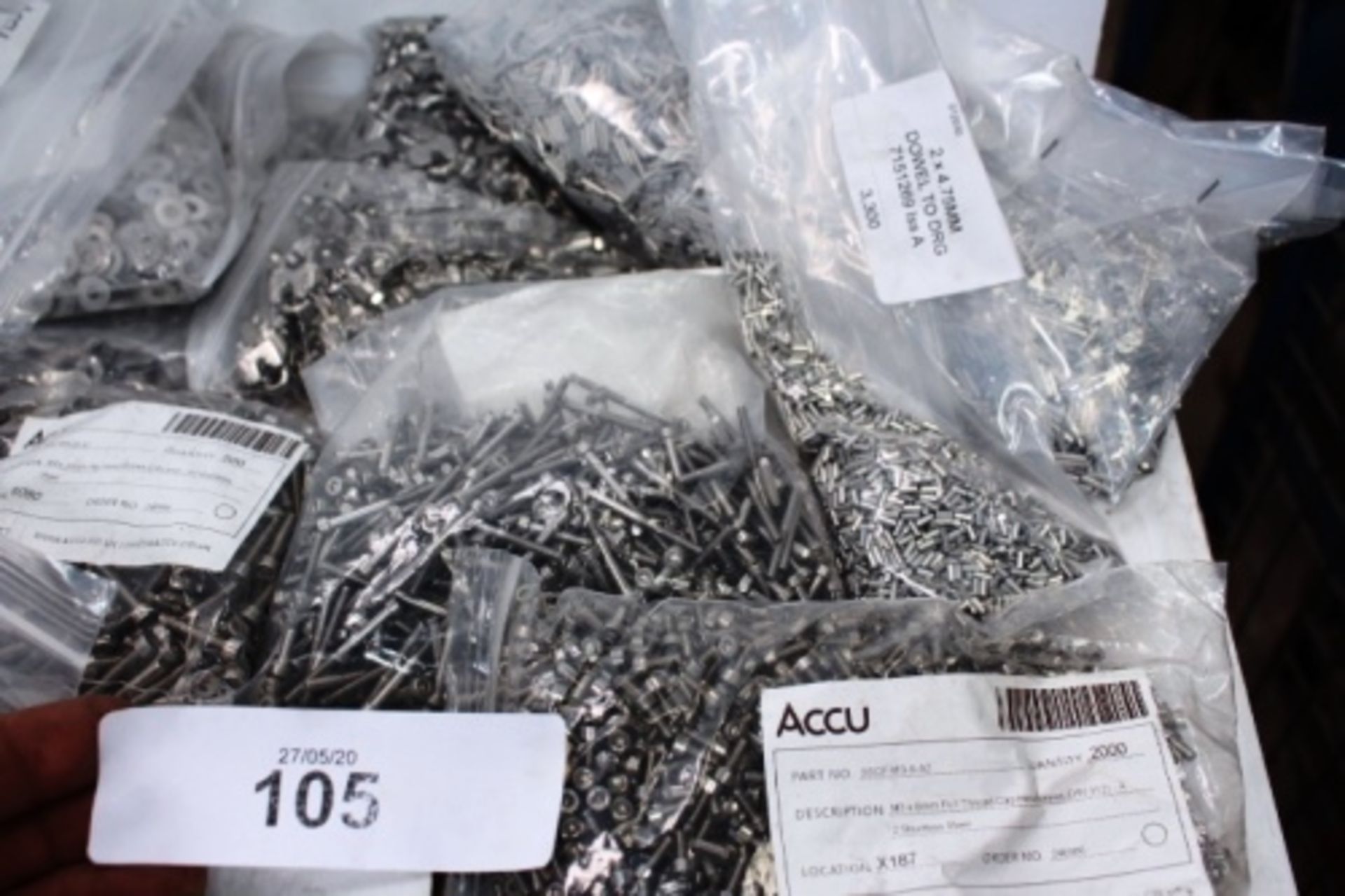 A quantity of machine screws including M3 x 10mm stainless cap head, M4 x 20mm stainless cap head, - Image 3 of 3