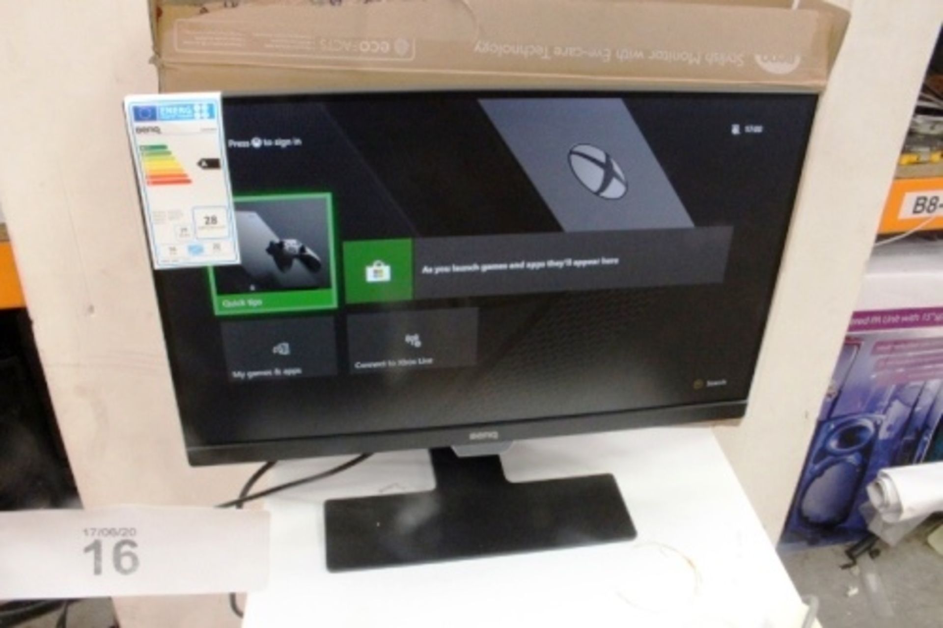 Benq 21.5" monitor, model GW2283 - New in box, box open, checked complete (ES18)