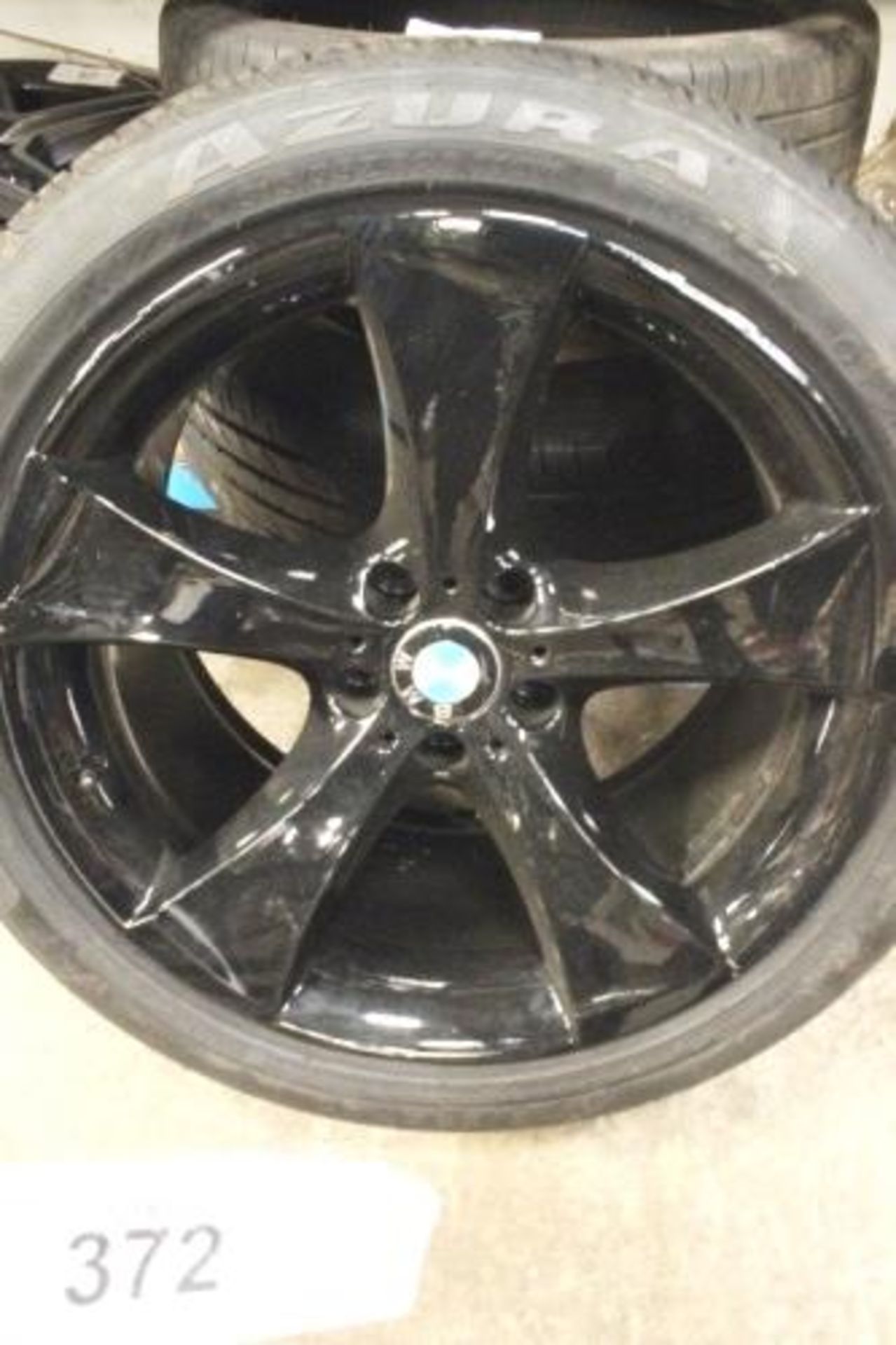 5 stud black BMW 20" alloy wheel, tyre size 315/35 ZR20 - Second-hand (GS4)
