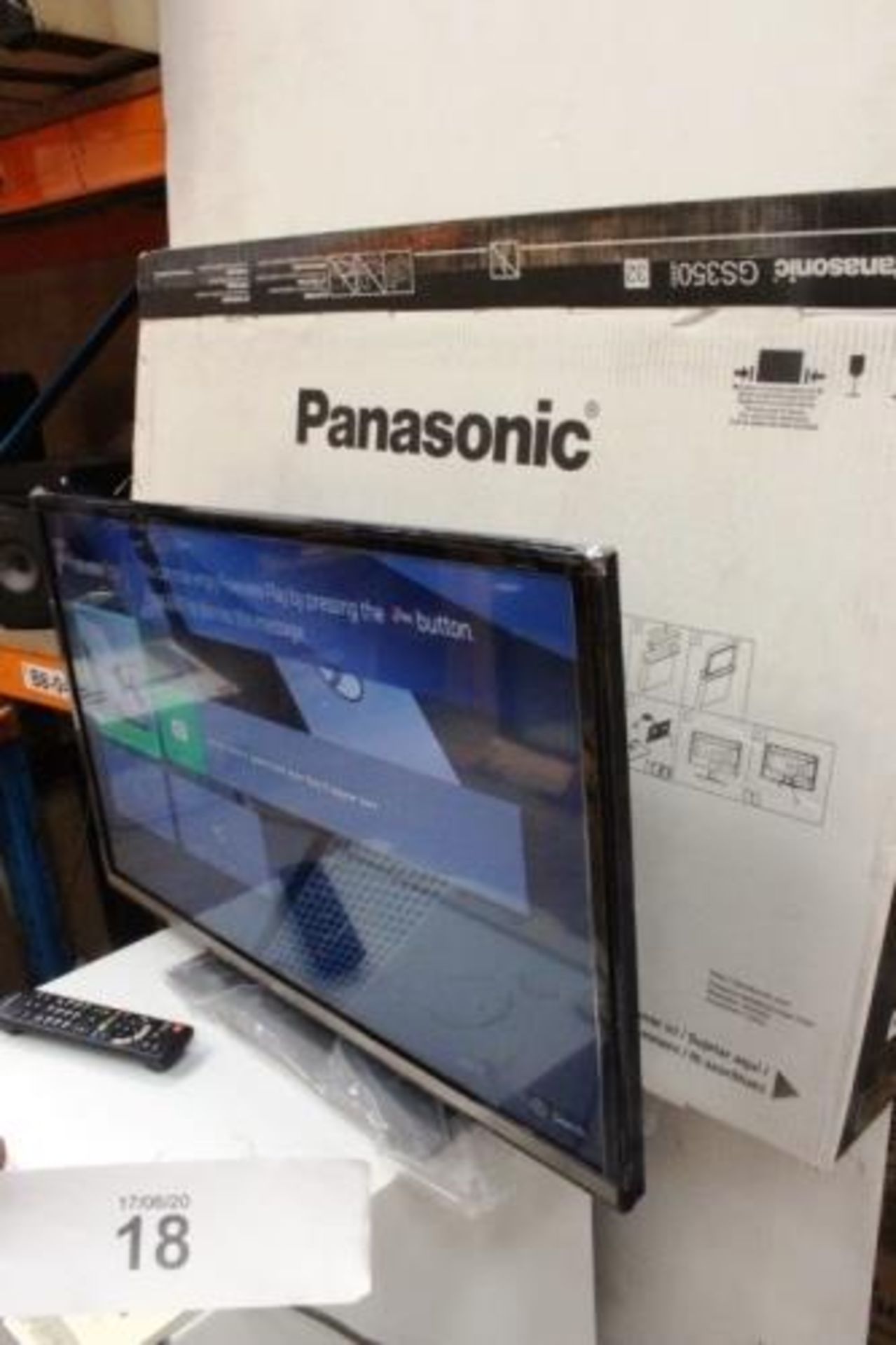 A Panasonic 32" TV, model TX-32GS352 B - New in box, checked and complete (ES18) - Image 2 of 2