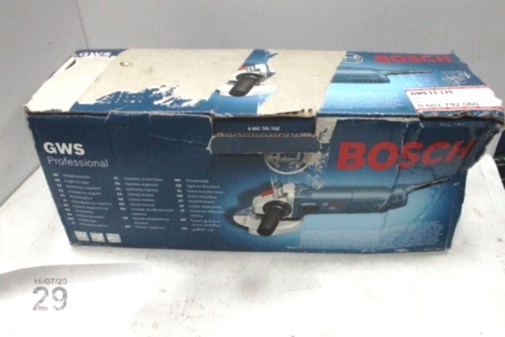 Bosch Professional angle grinder, 110V, model WS11-125, RRP £110.00 - New in box, box open (TC3)