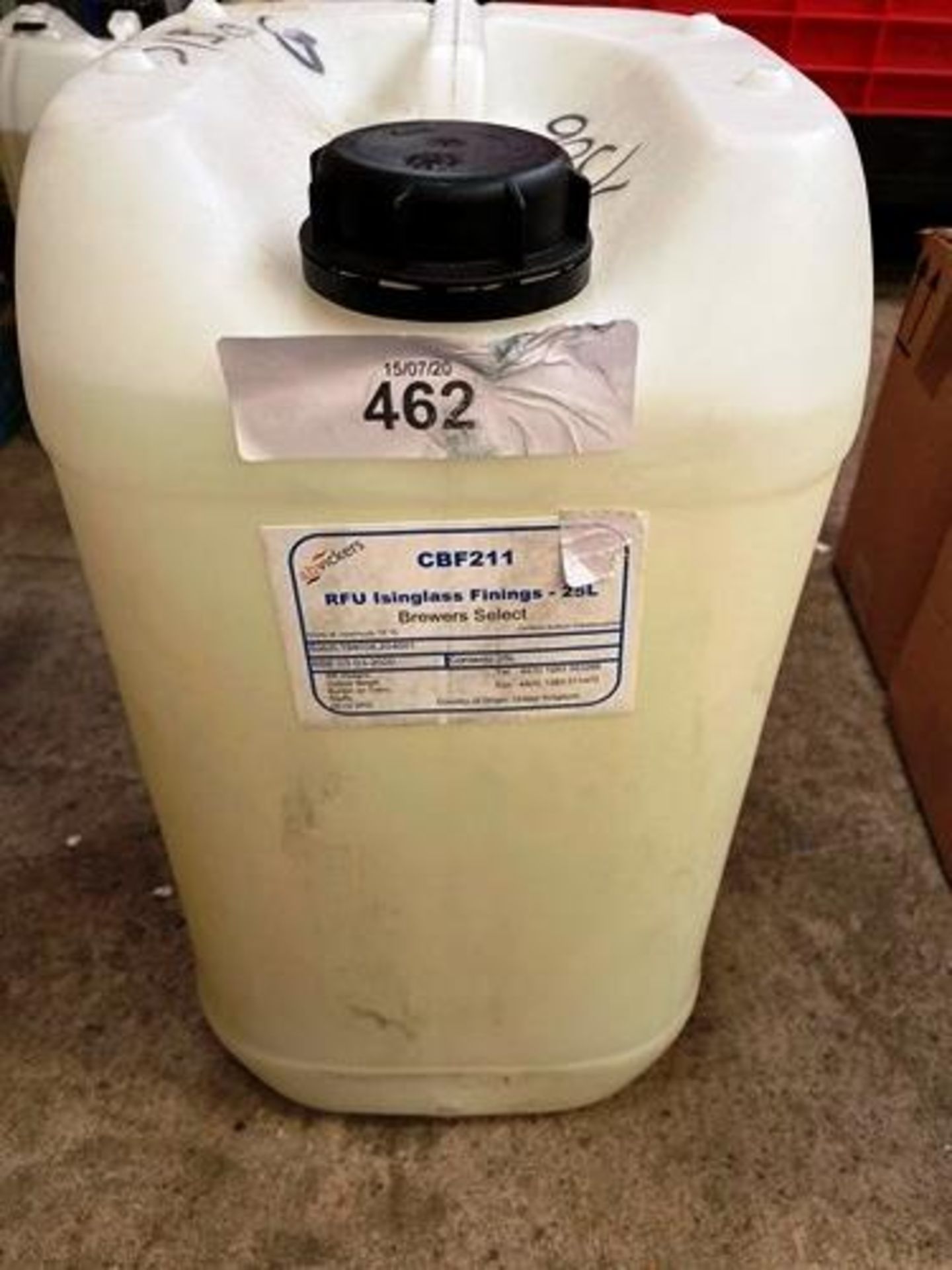 1 x 25ltr Ab Vickers RFU Isinglass Finings brewers select, CBF211 - New (GS41C)