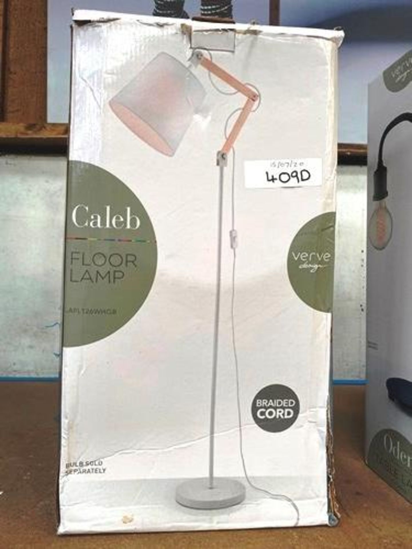 2 x Oden table lamps, 1 x Caleb floor lamp braided cord - New (GS29) - Image 2 of 2