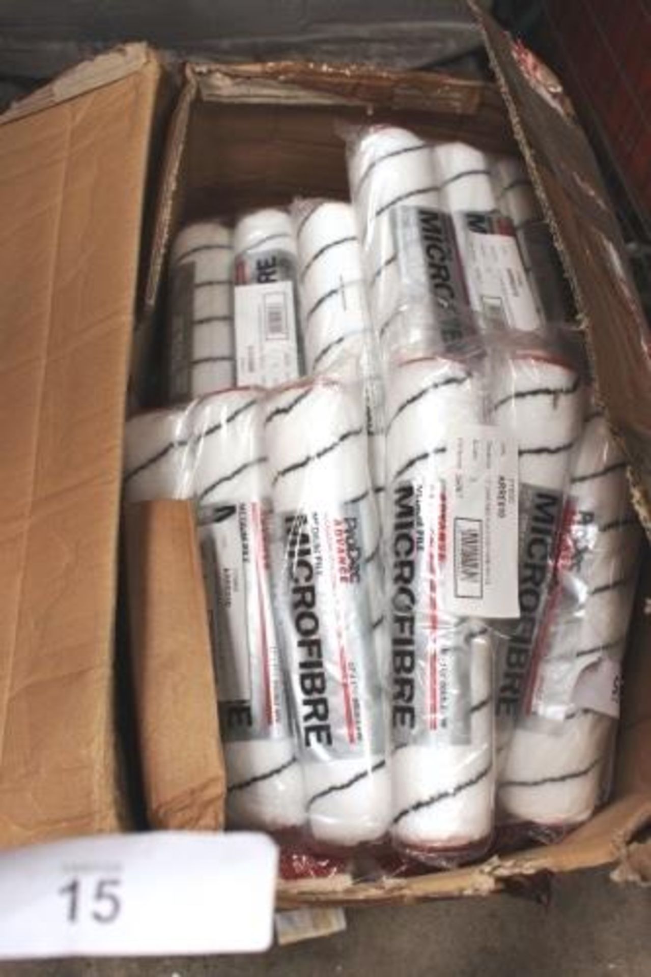 16 x packets of 3 ProDec Advance medium pile microfibre 12" roller covers - New (TC2)