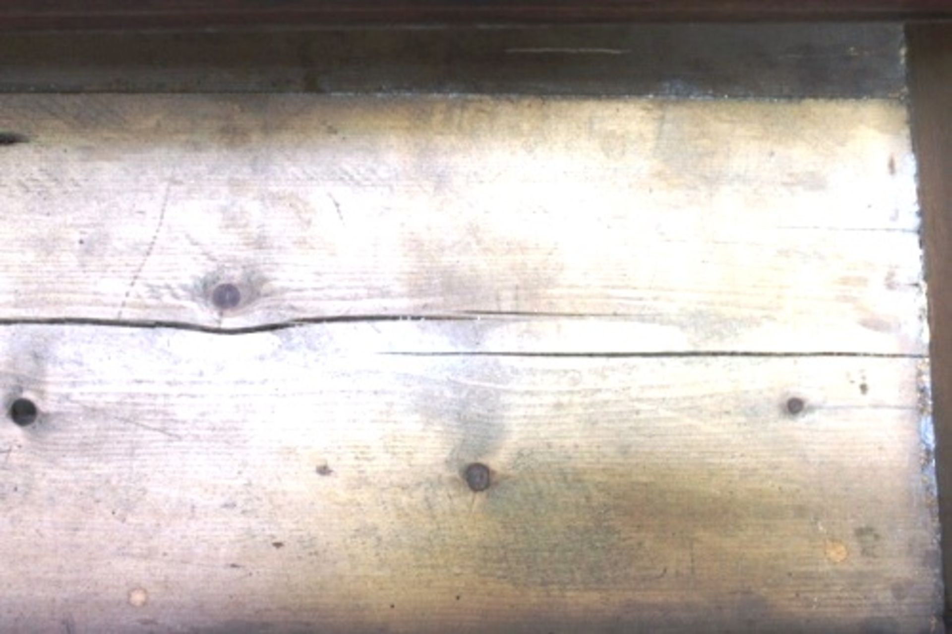 18th Century English mahogany fall front bureau, four long drawers to carcass, with fitted - Image 6 of 12