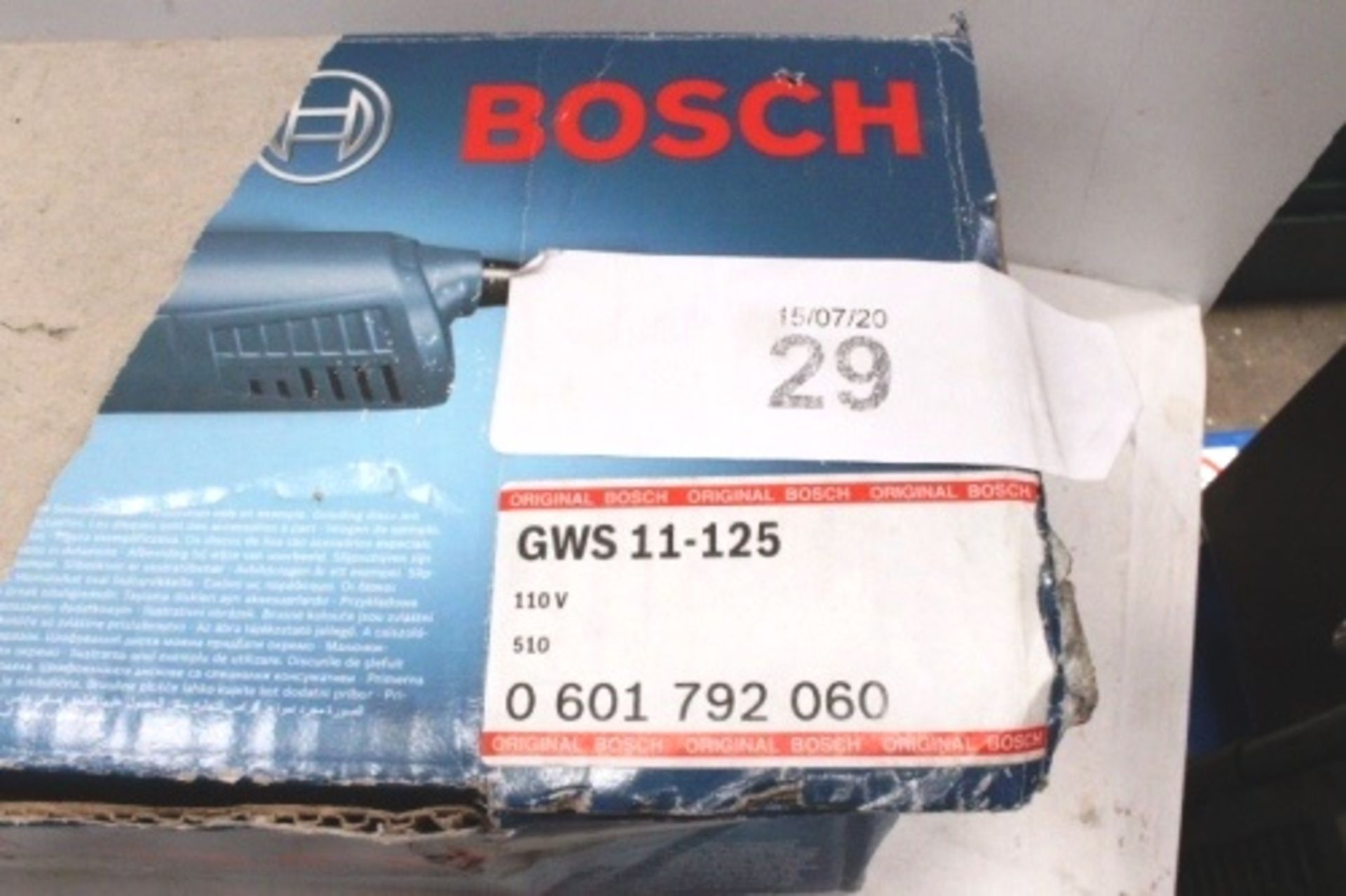 Bosch Professional angle grinder, 110V, model WS11-125, RRP £110.00 - New in box, box open (TC3) - Image 3 of 3