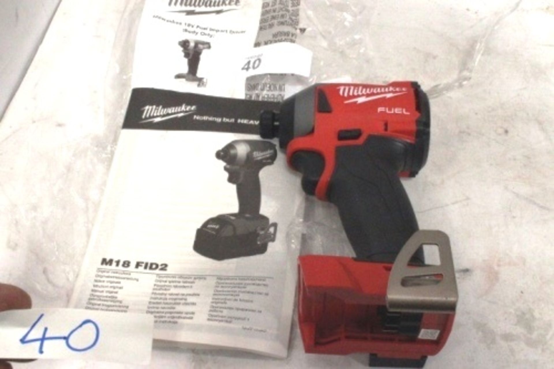 A Milwaukee 18V model FID2 impact drill, no battery - New (TC3)