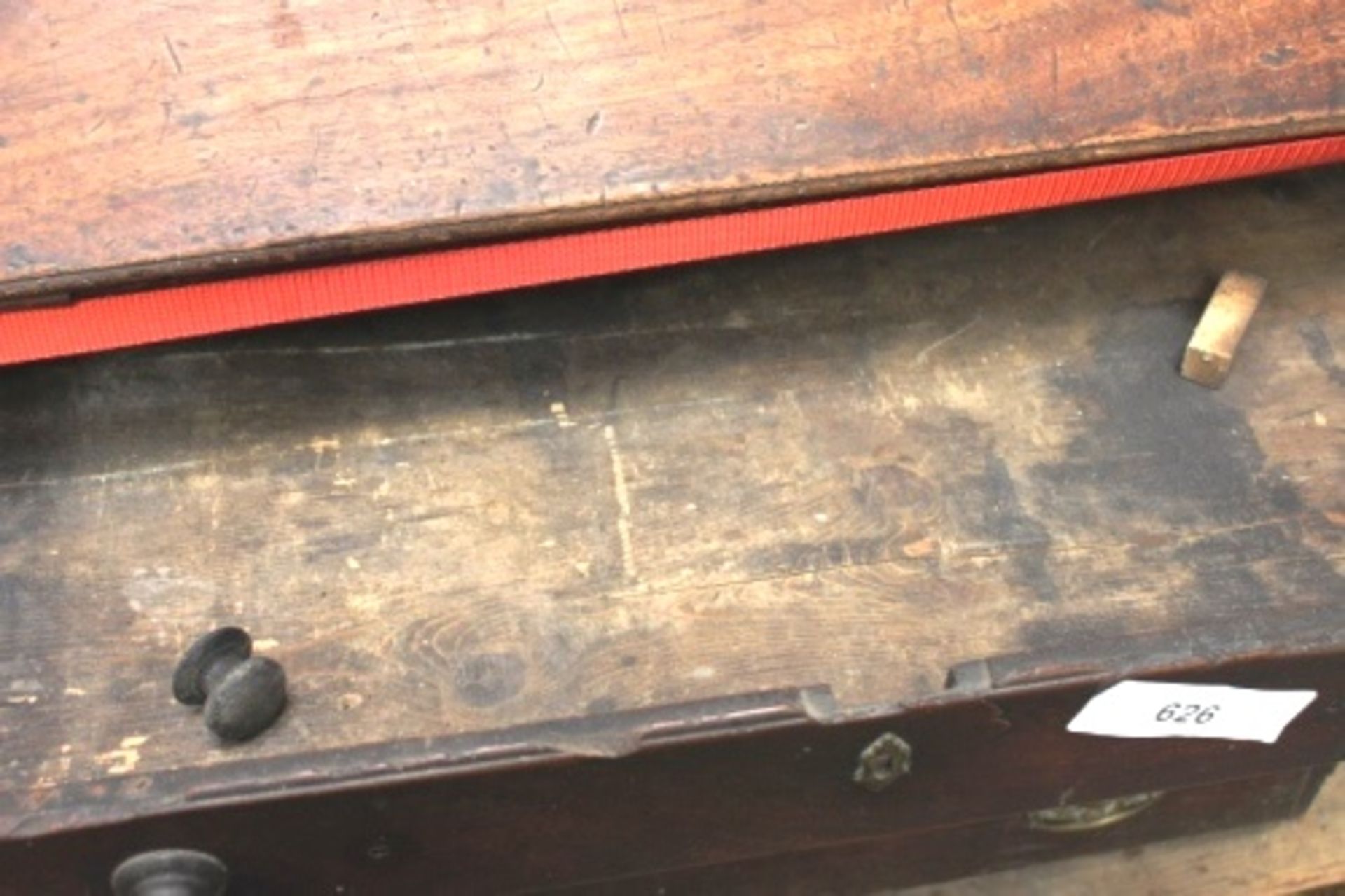 18th Century English mahogany fall front bureau, four long drawers to carcass, with fitted - Image 10 of 12