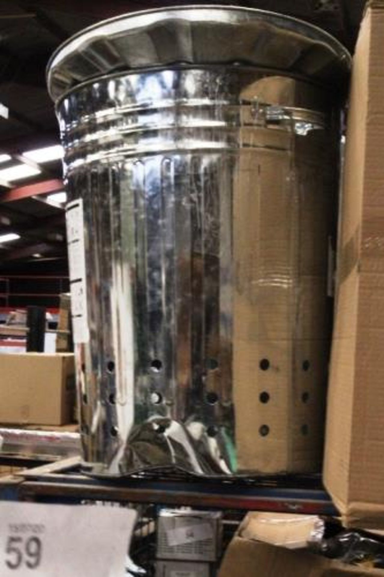 5 x galvanised incinerator bins - New (TC4 & TC3top) - Image 2 of 3