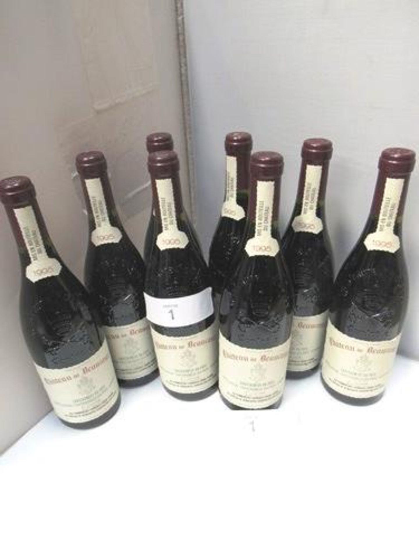 8 x bottles of Chateau de Beaucastel 1995 - New in open top original box (8) (GS9) - Image 3 of 3