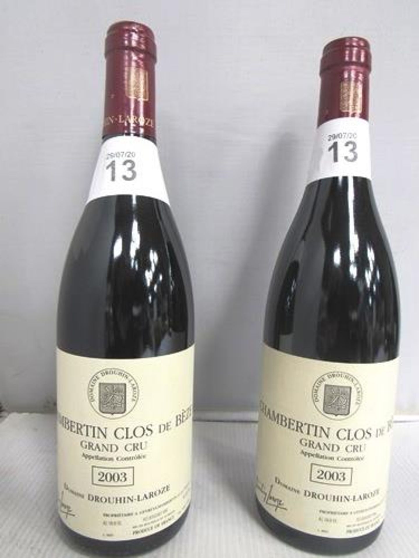 2 x Chambertin Clos de Beze Grand Cru 2003 Dom Drouhin-Laroze (2) (GS9) - Image 2 of 2