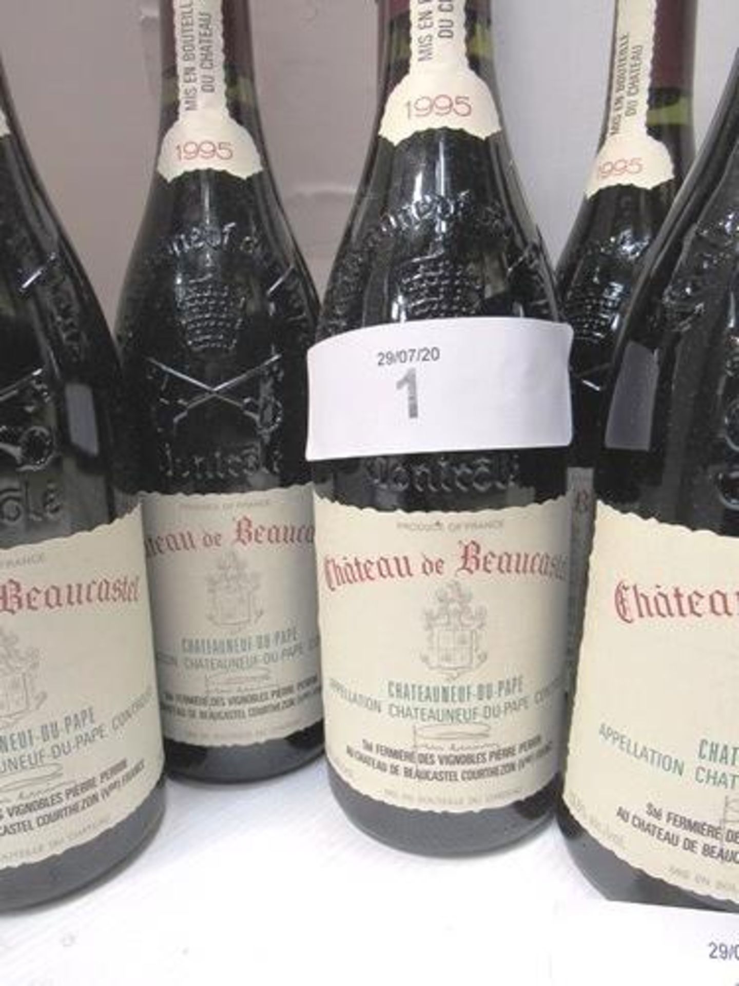 8 x bottles of Chateau de Beaucastel 1995 - New in open top original box (8) (GS9) - Image 2 of 3