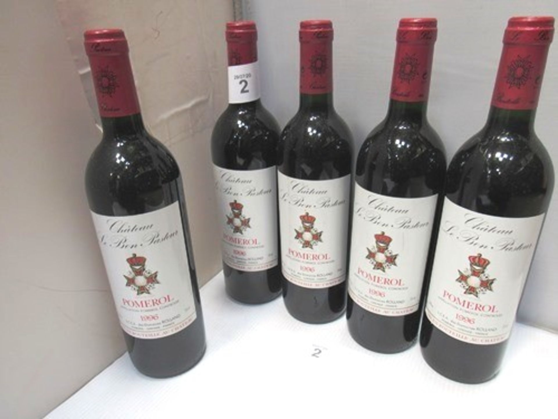 5 x bottles of Chateau Le Bon Pasteur, Pomerol 1996 - New (5) (GS9)