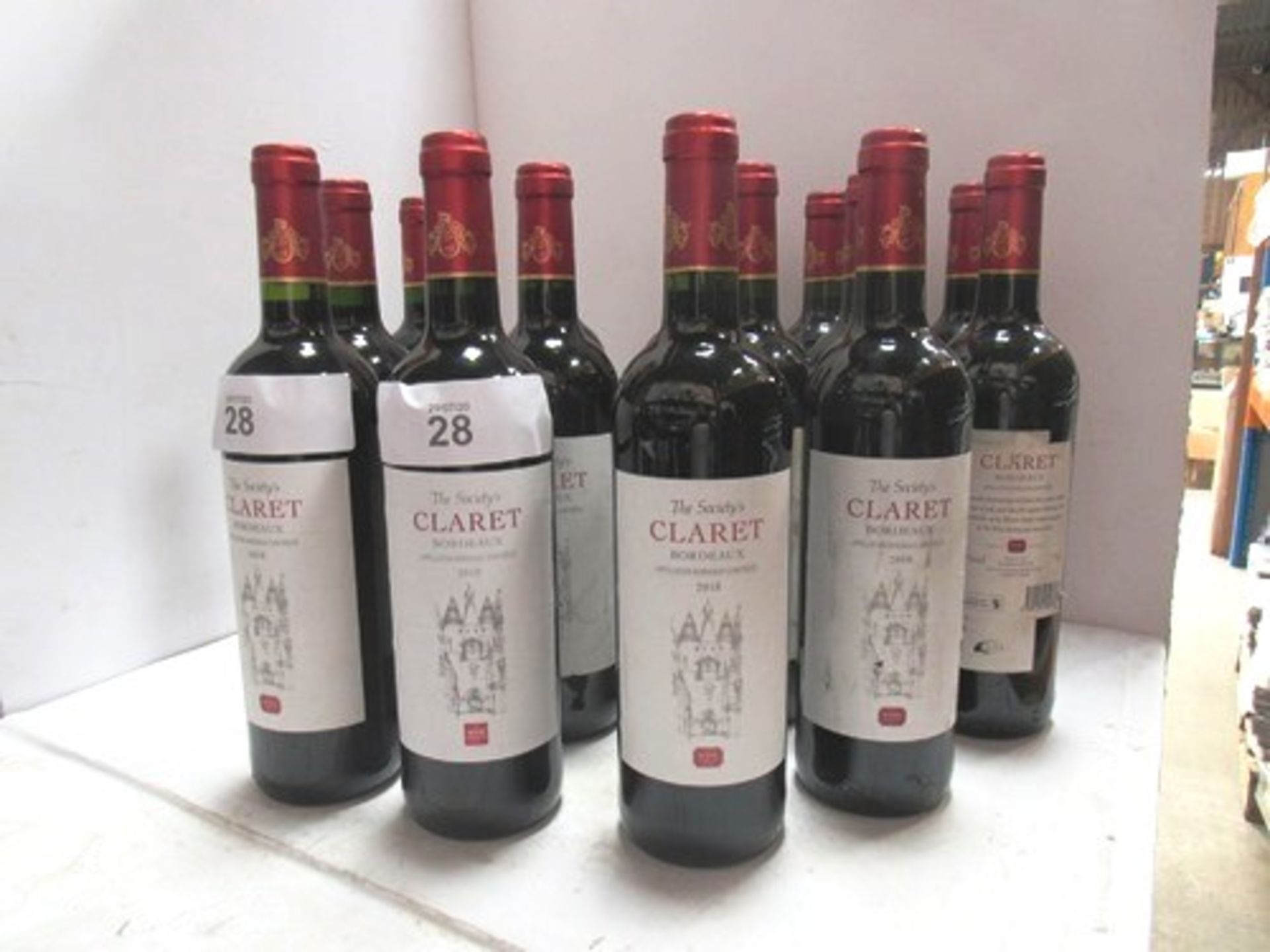 16 x 75cl bottles of The Wine Society Claret Bordeaux 2018 (16) (GS11)