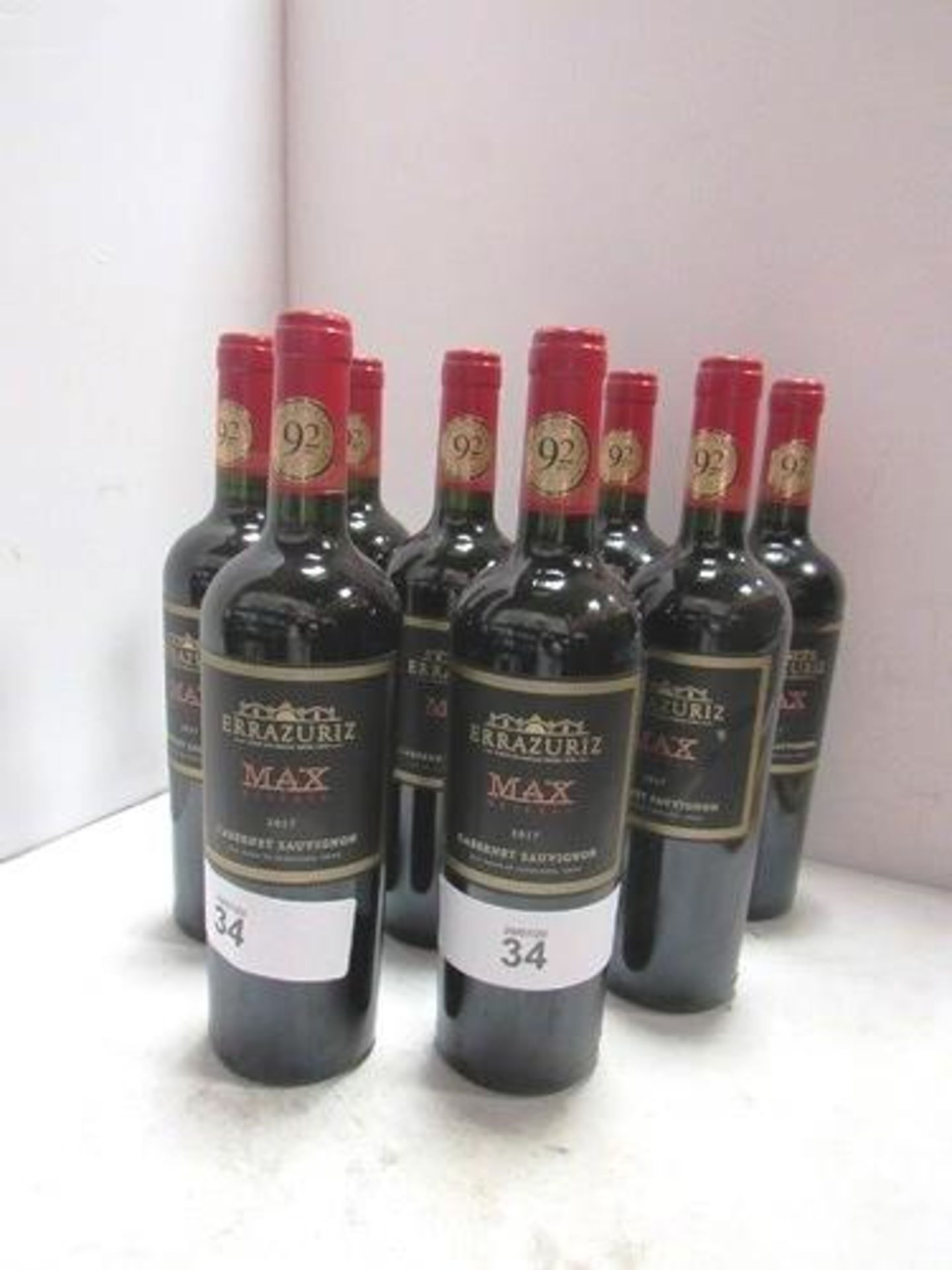 8 x 75cl bottles of Errazuriz Max Reserva Cabernet Sauvignon 2017 (8) (GS11)