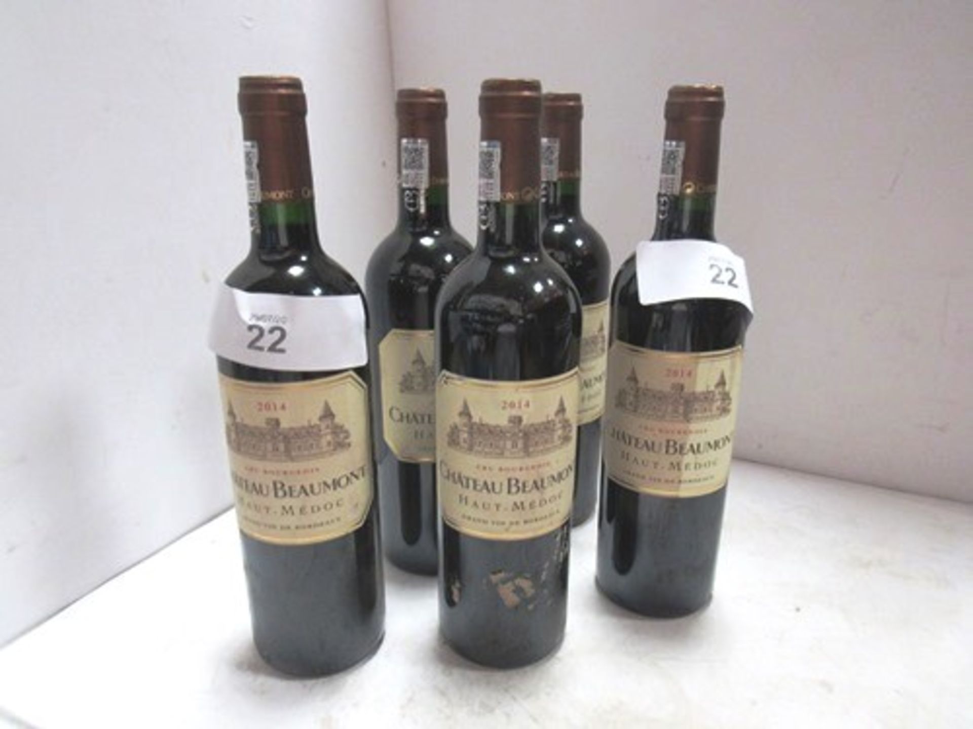 5 x 750ml bottles of Chateau Beaumont Haut-Medoc 2014 (5) (GS11)