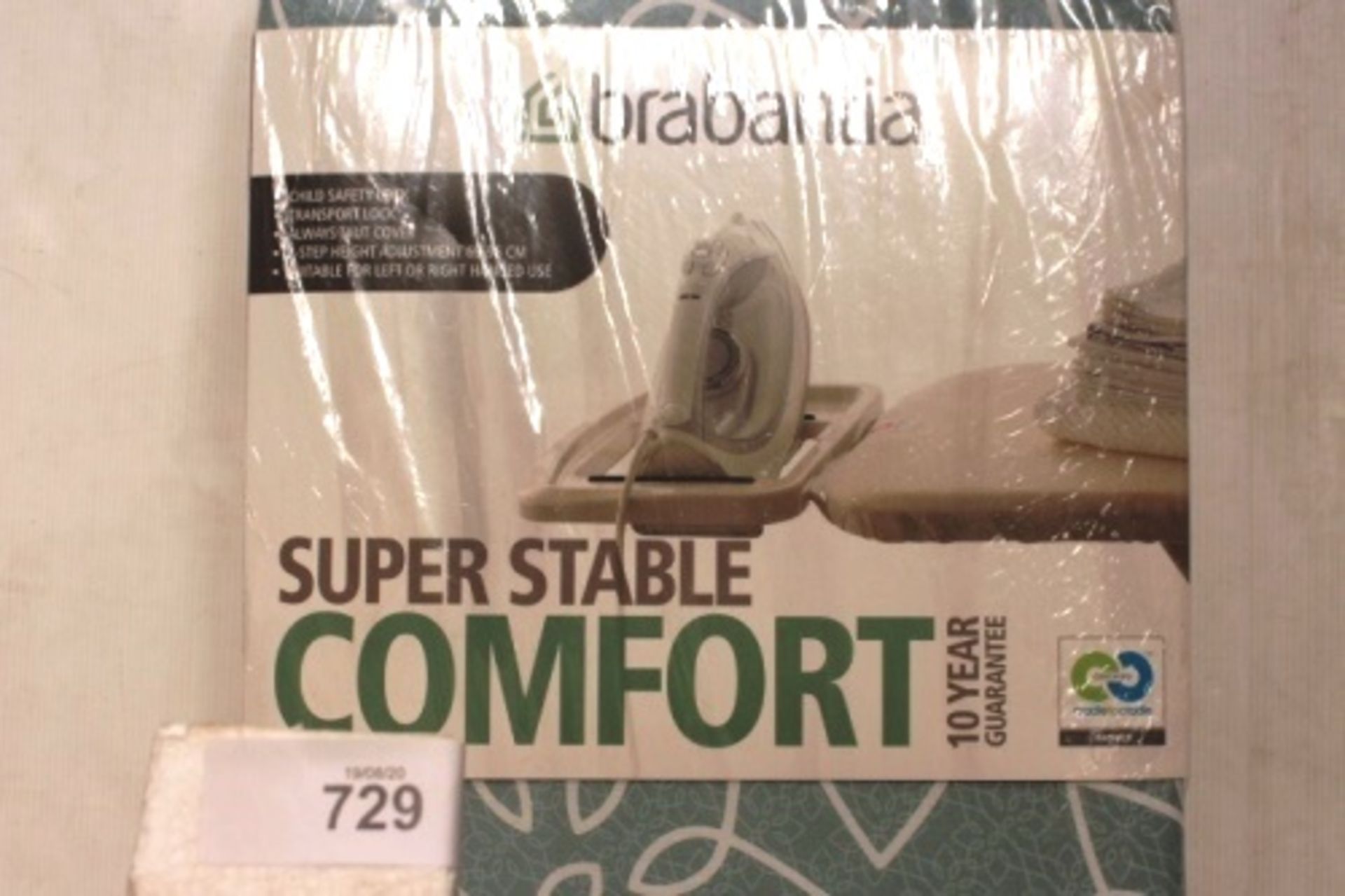 1 x Brabantia super stable comfort Mandala ironing board, Art No. 124723 - New in pack (GS11) - Image 2 of 2