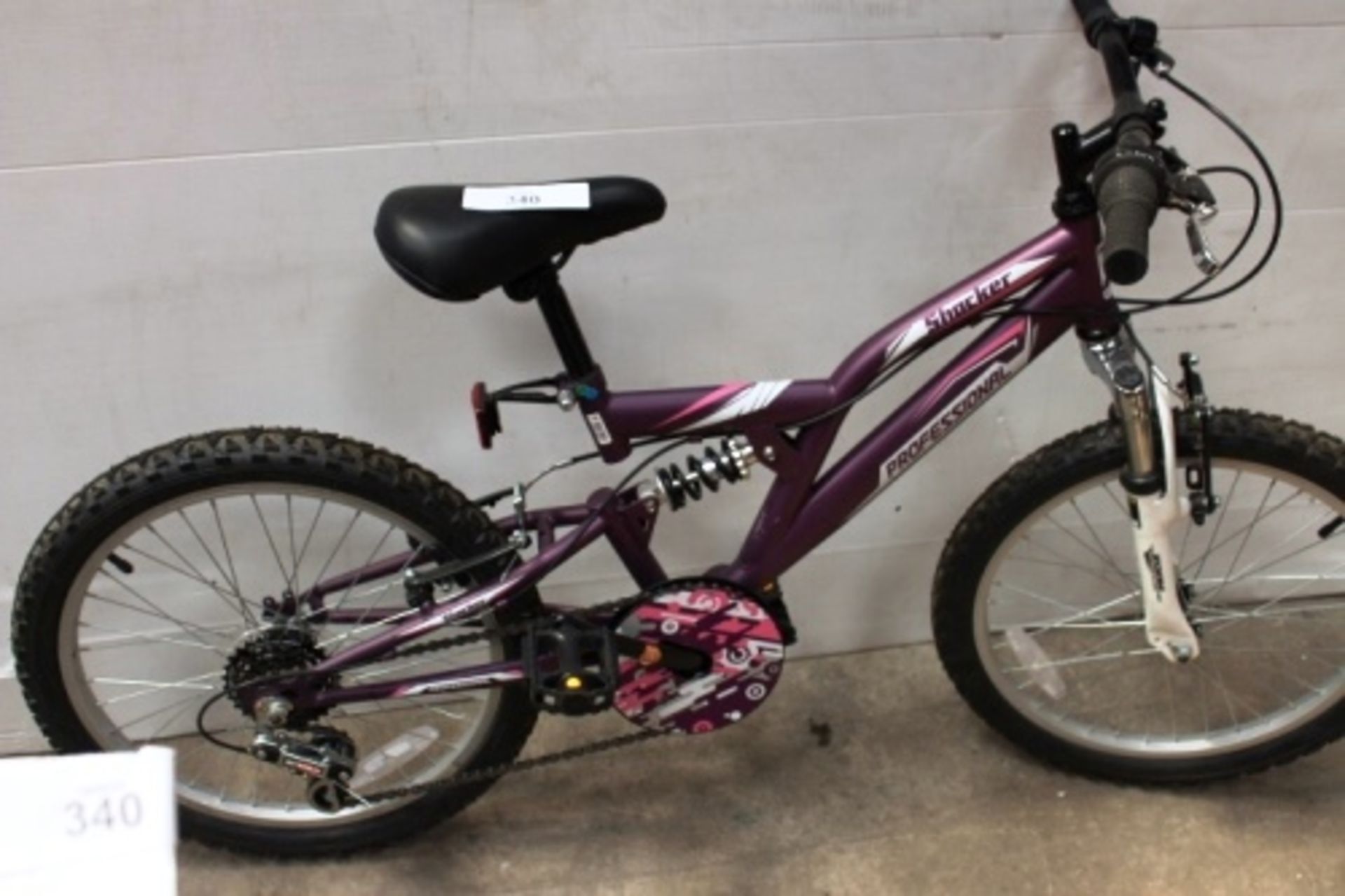 A Shacker Professional child's mountain bike, 12" frame, 19" wheels - New (GS15)