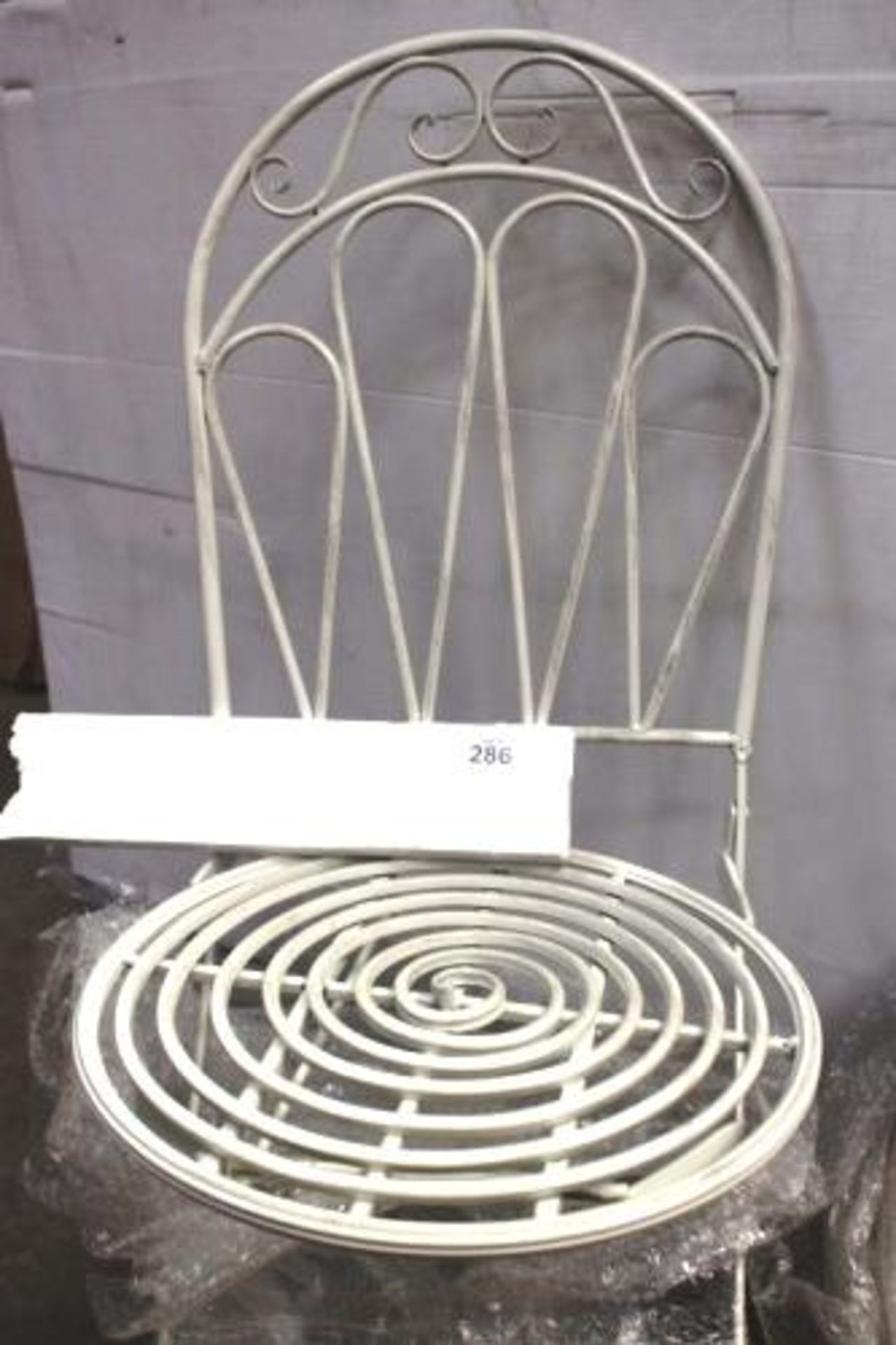 A pair of Royalcraft Romance folding chairs in antique white, Ref: 665001, together with a - Image 3 of 4