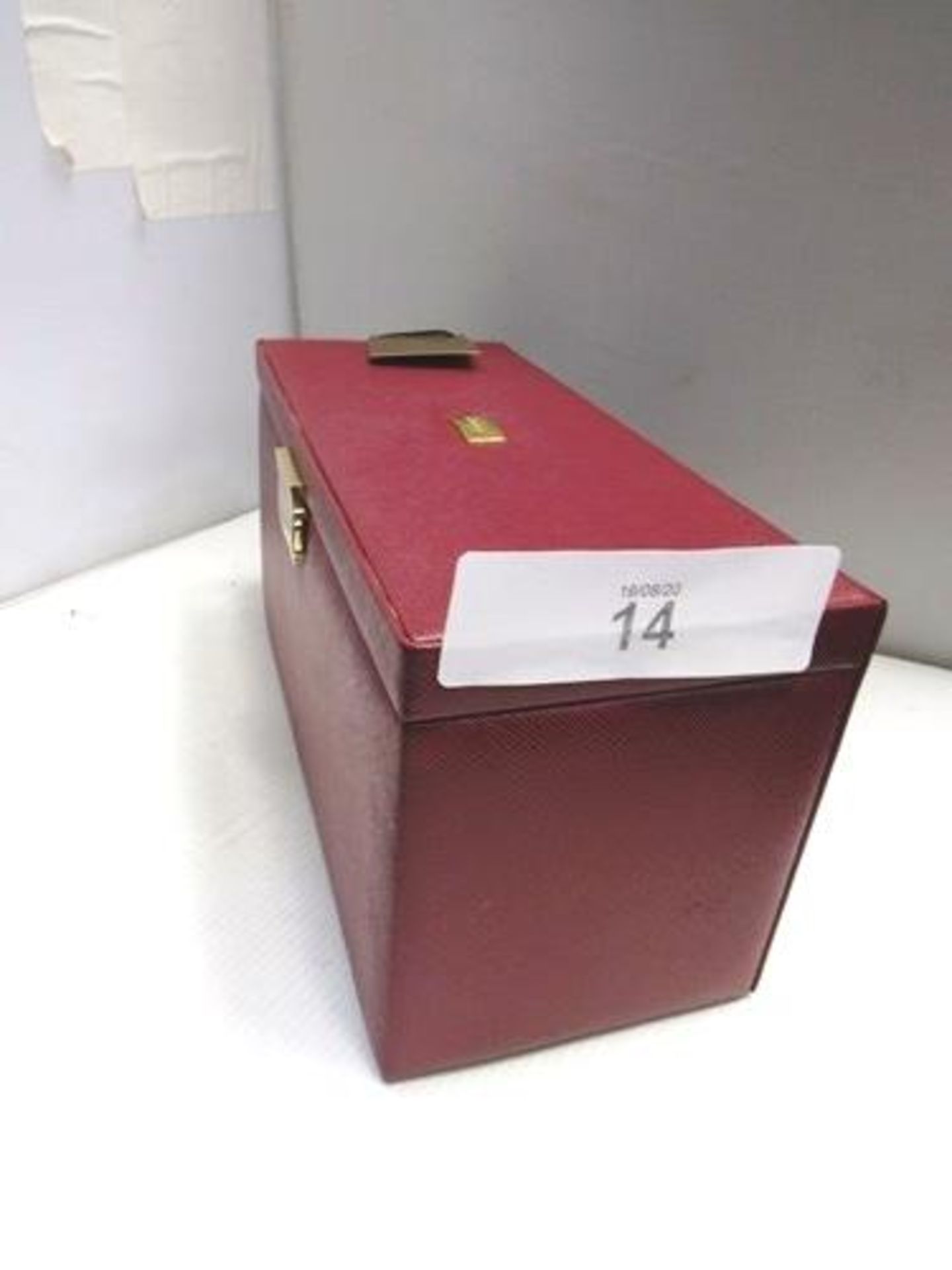 2 x slim Cordays stacking jewellery cases, 1 x black and 1 x brown - New (C6B) - Image 3 of 3