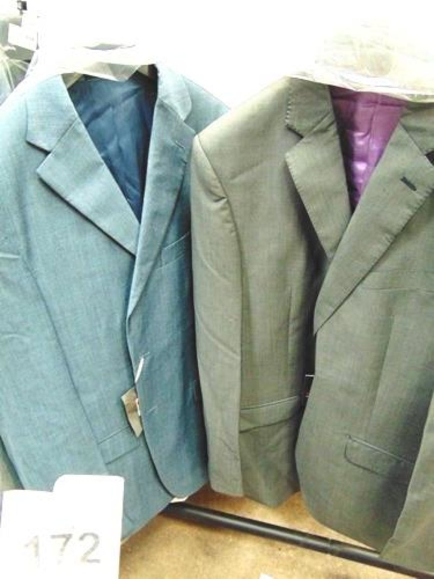 5 x John Lewis mohair suit jackets, 4 x blue and 1 x Mayfair grey, size 38 - 44- New (ESB10B) - Image 2 of 2