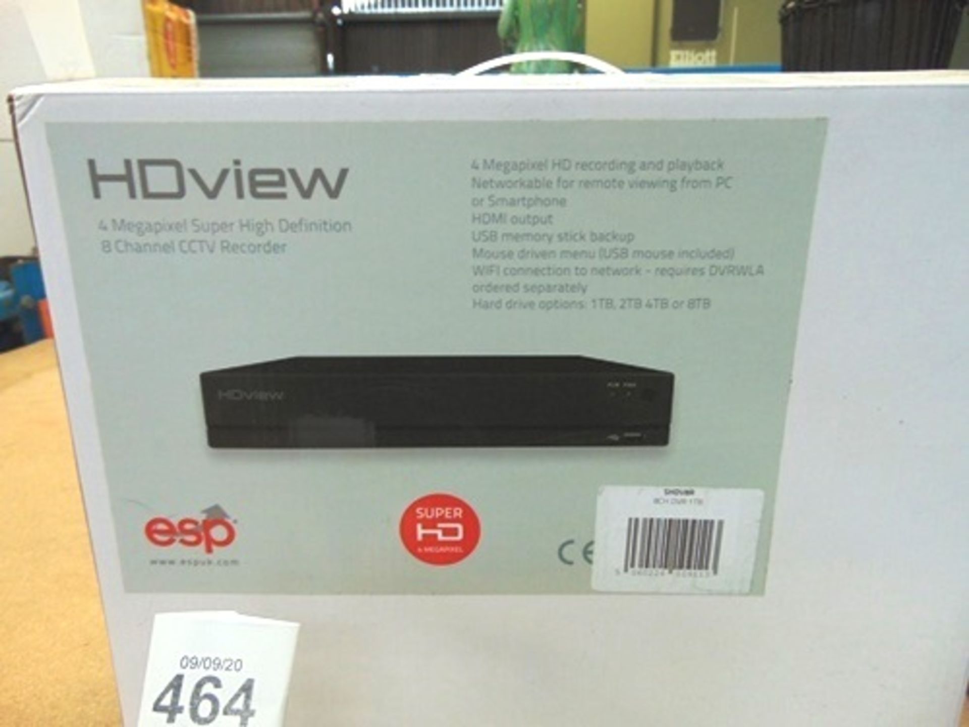 ESP HD view 4 mega pixel super high definition 8 channel CCTV recorders, SHDV8R, together with 4 x - Image 3 of 3