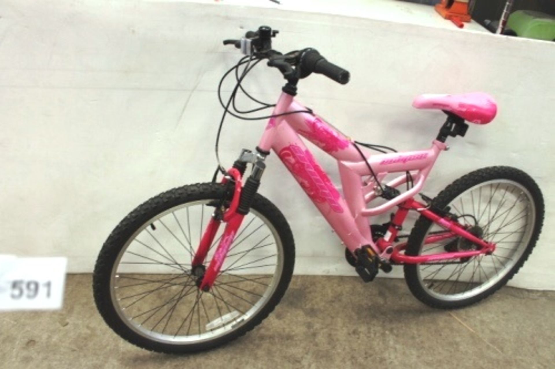 Avigo Eclipse girls mountain bike with front and rear suspension, 18 speed - Second-hand (GS7end)