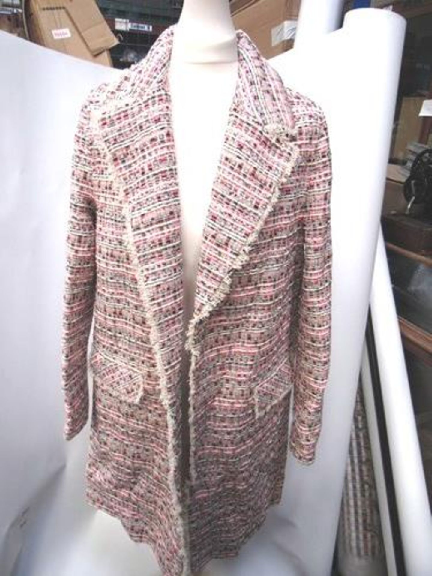 1 x Helene Berman Bright Twee coats, pink/rose, size S, RRP £180.00 - New (clothing table)