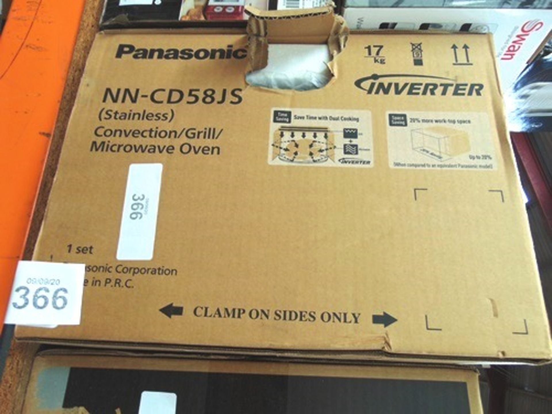 Panasonic inverter microwave/grill oven, 100W, 27ltr, NN-CD58JS - Sealed new in box (ES1A) - Image 3 of 3