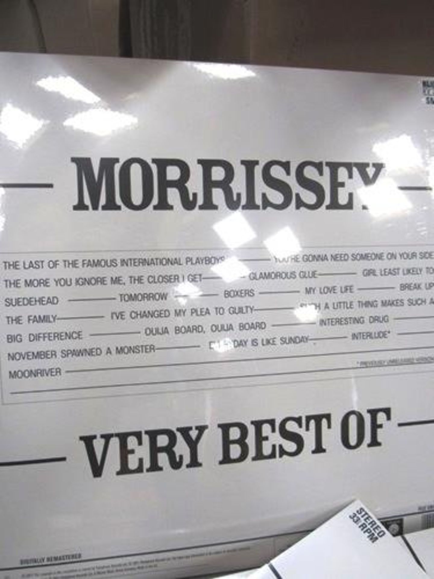 8 x The Very Best of Morrissey vinyl's - New (vinyl table) - Image 2 of 2