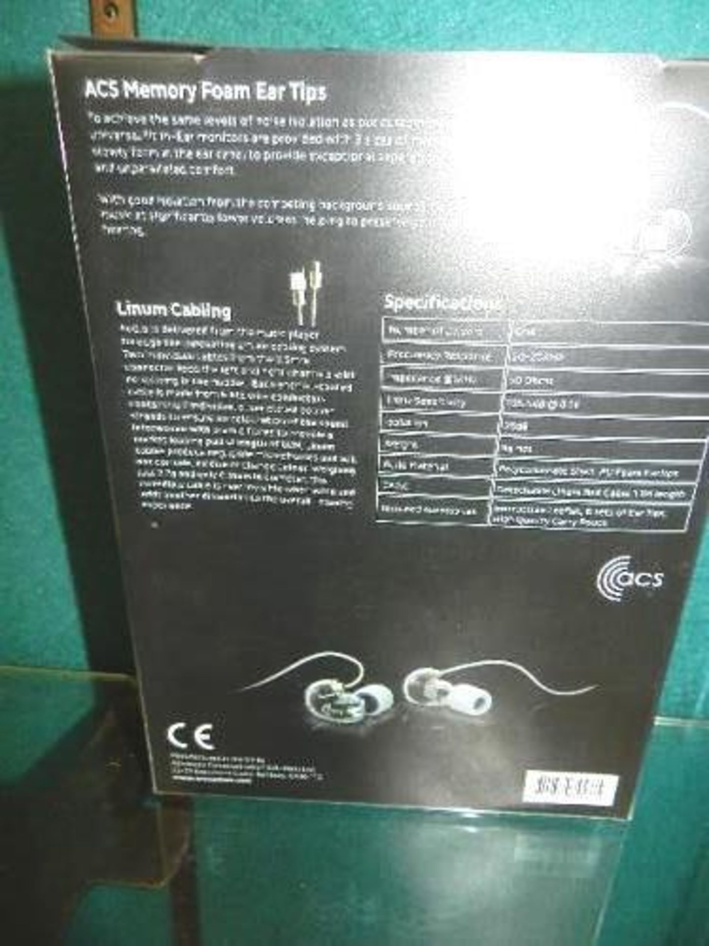 1 x ACS Evoke Verb Studio Series noise isolating in-ear monitors - New (C13B) - Image 2 of 2