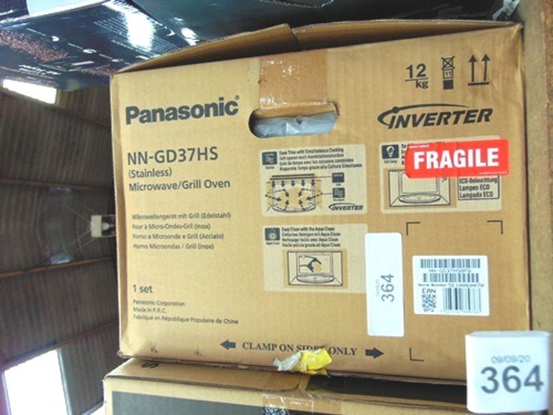 Panasonic inverter microwave/grill oven, NN-GD37HS, 1000W, stainless steel, 23ltr - New in box (
